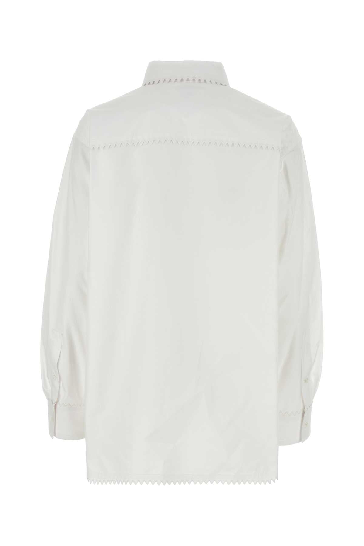 Bottega Veneta Women White Oxford Shirt BOTTEGA VENETA