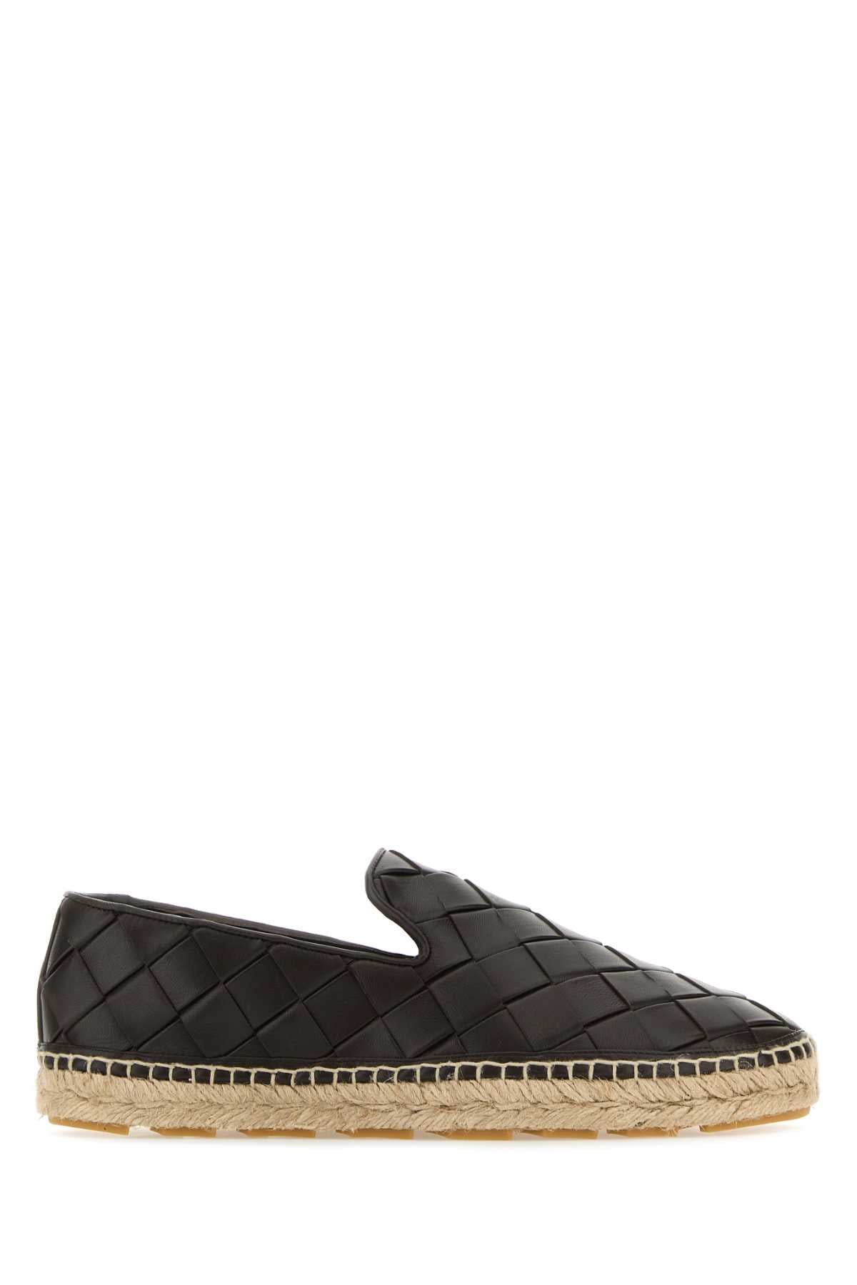 Bottega Veneta Women Dark Brown Leather Jack Espadrillas BOTTEGA VENETA