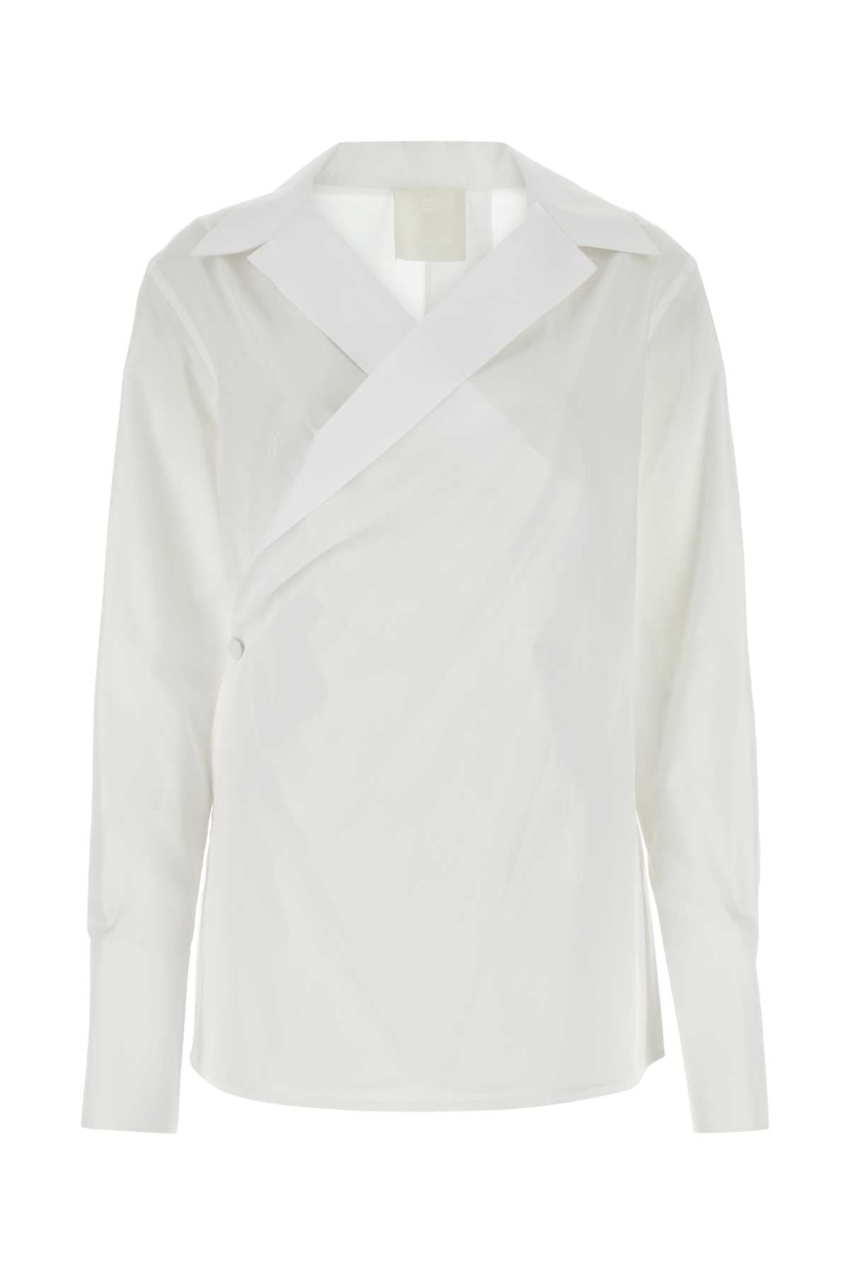Givenchy Women White Poplin Shirt GIVENCHY