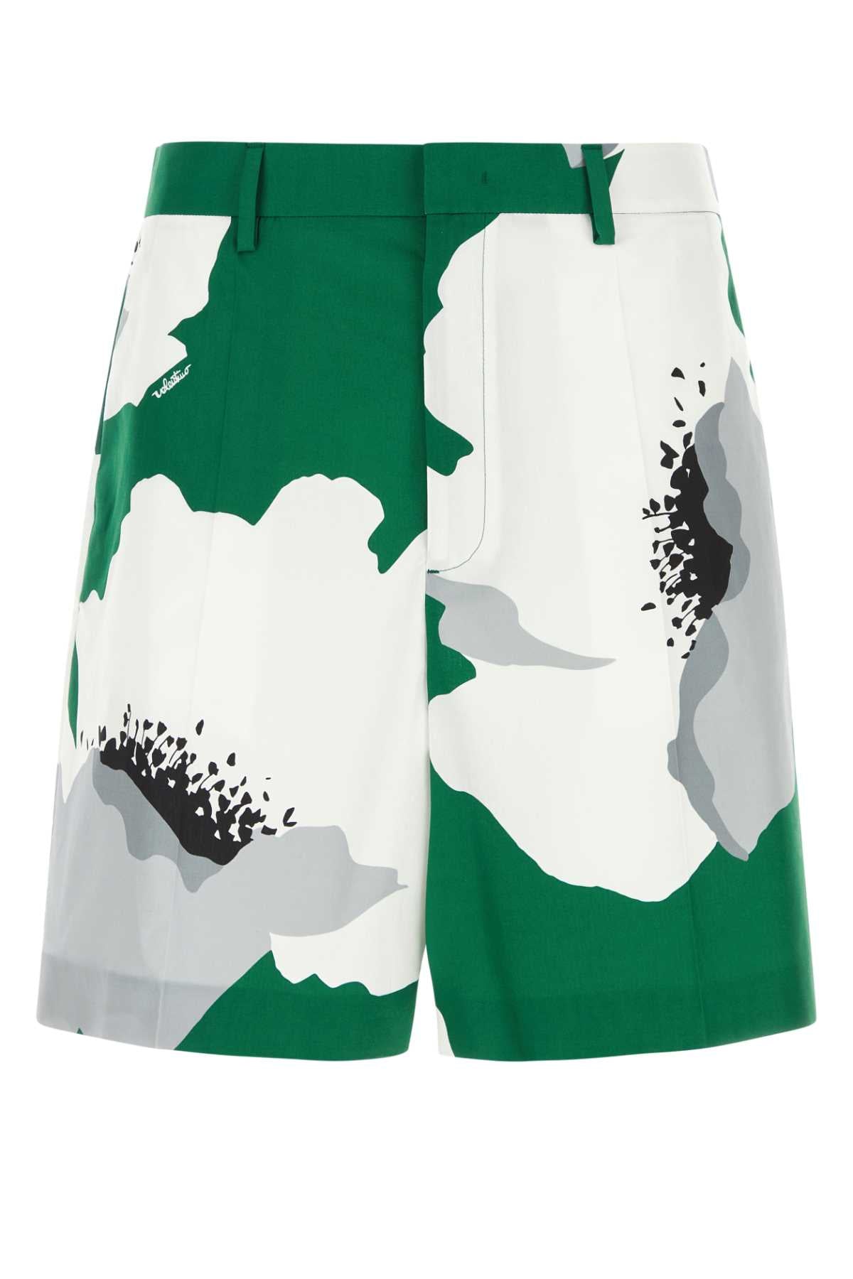 Valentino Garavani Men Printed Cotton Bermuda Shorts VALENTINO GARAVANI