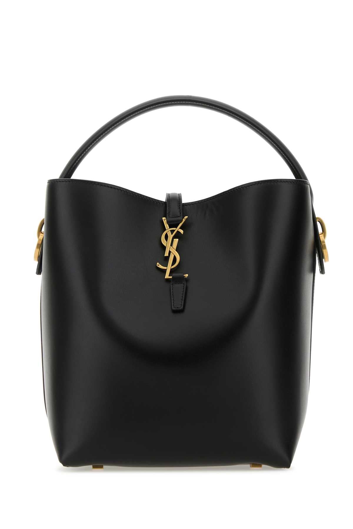 Saint Laurent Women Black Leather Le 37 Bucket Bag SAINT LAURENT