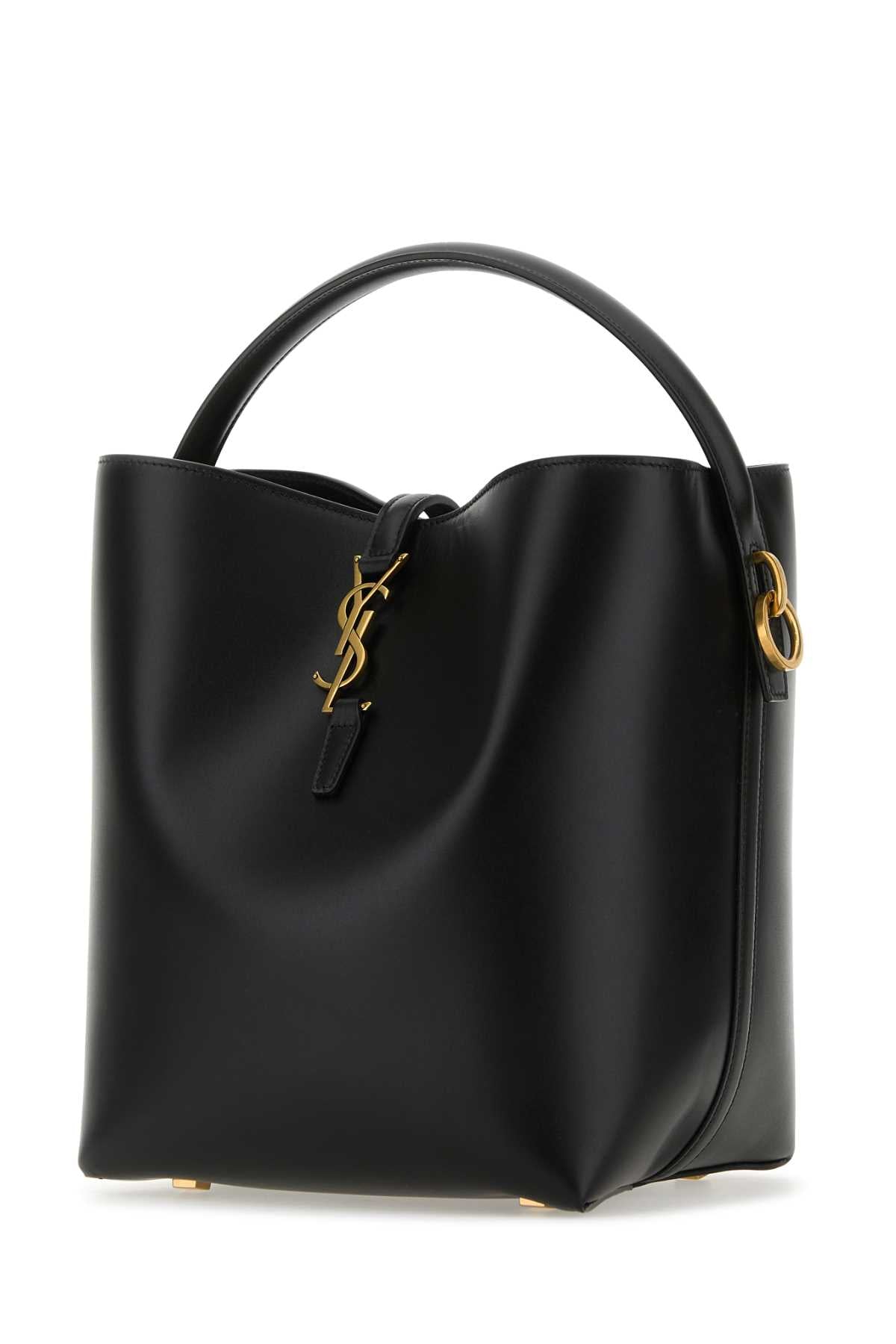 Saint Laurent Women Black Leather Le 37 Bucket Bag SAINT LAURENT