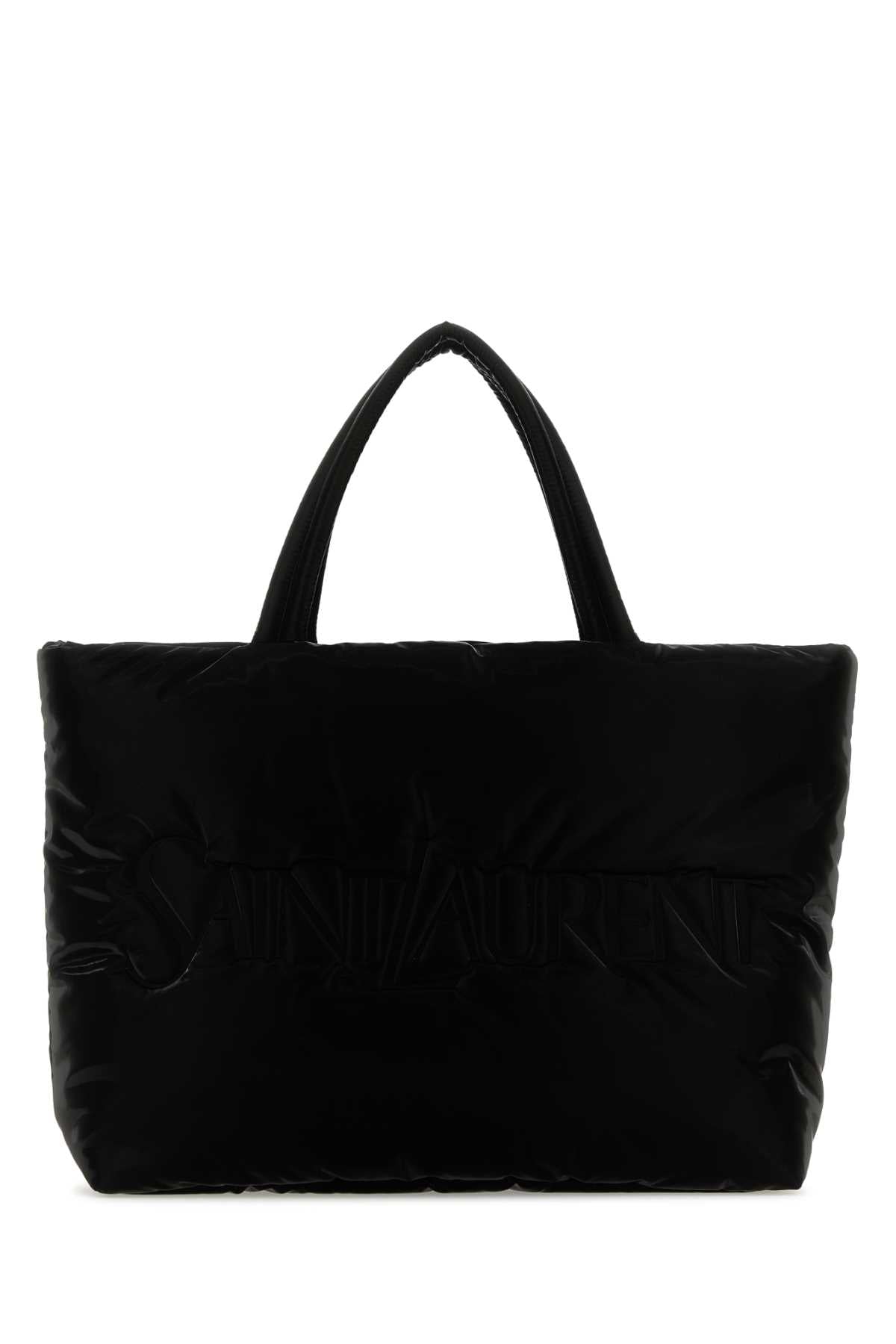 Saint Laurent Men Black Nylon Saint Laurent Shopping Bag SAINT LAURENT
