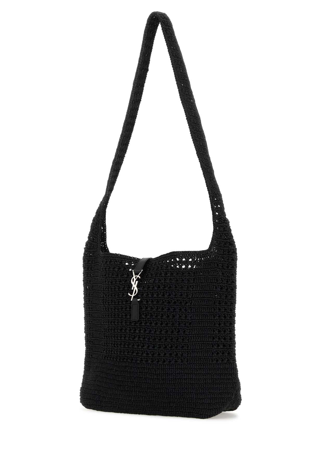 Saint Laurent Men Black Raffia Medium Le 5 Ã  7 Shoulder Bag SAINT LAURENT