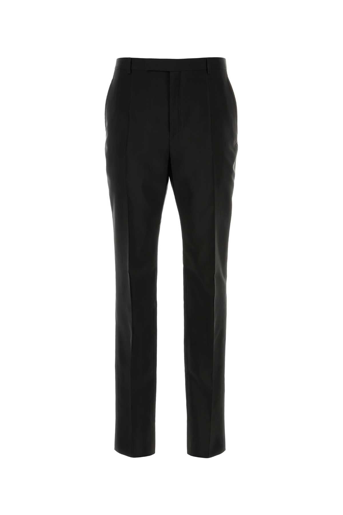 Saint Laurent Men Black Faille Pant SAINT LAURENT
