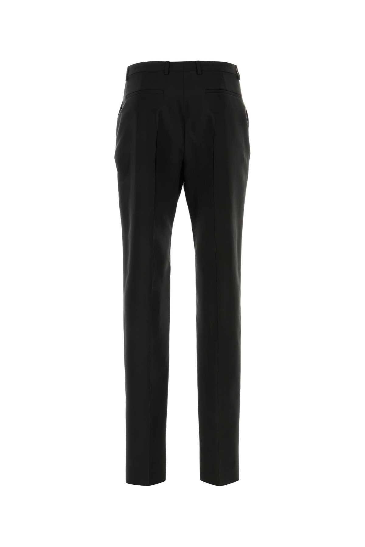 Saint Laurent Men Black Faille Pant SAINT LAURENT