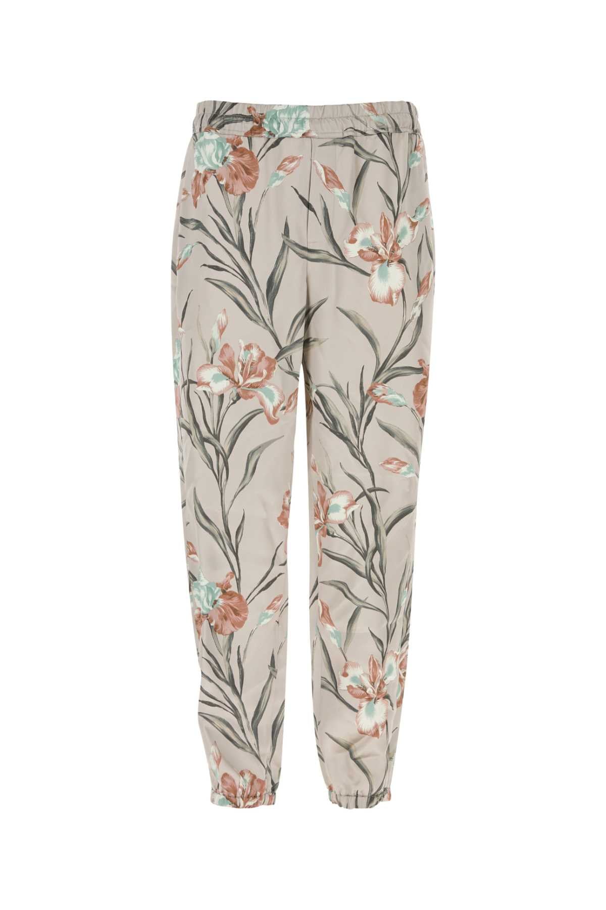 Saint Laurent Men Printed Satin Pant SAINT LAURENT