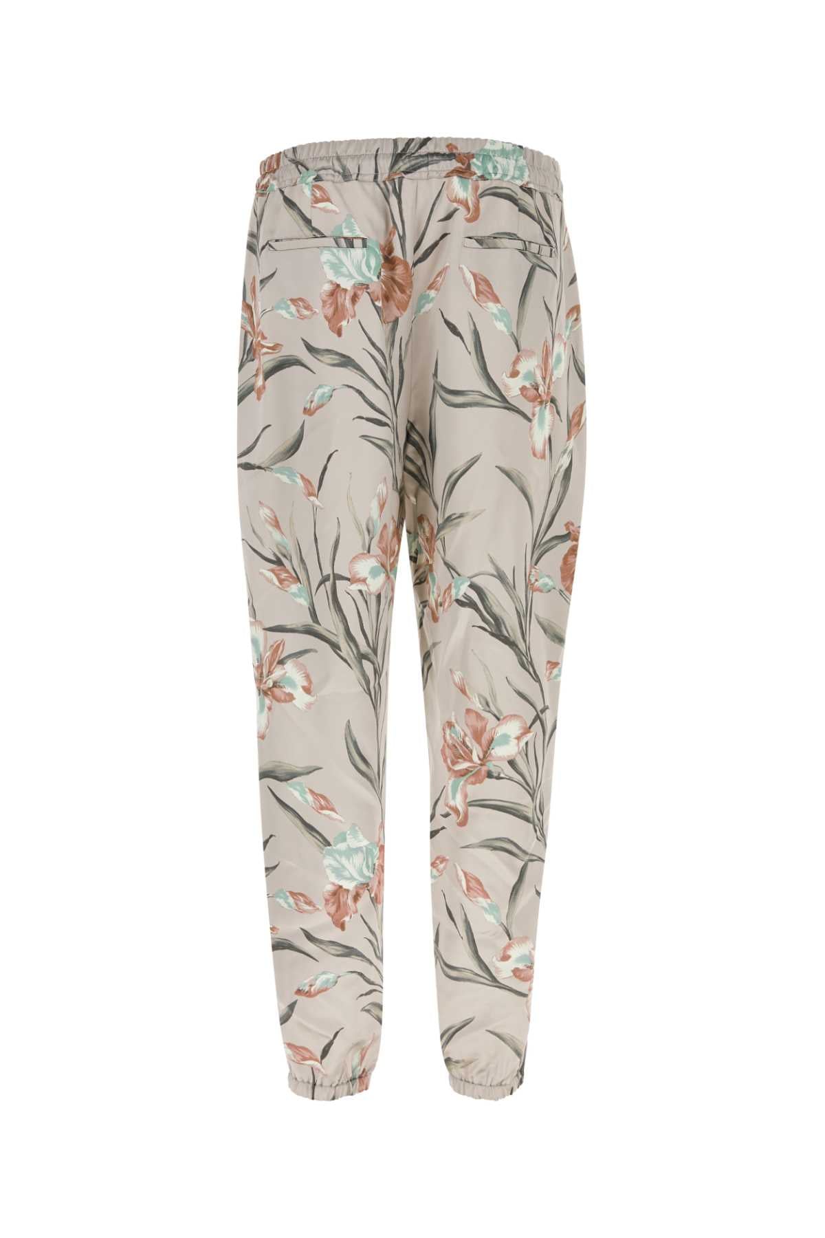 Saint Laurent Men Printed Satin Pant SAINT LAURENT