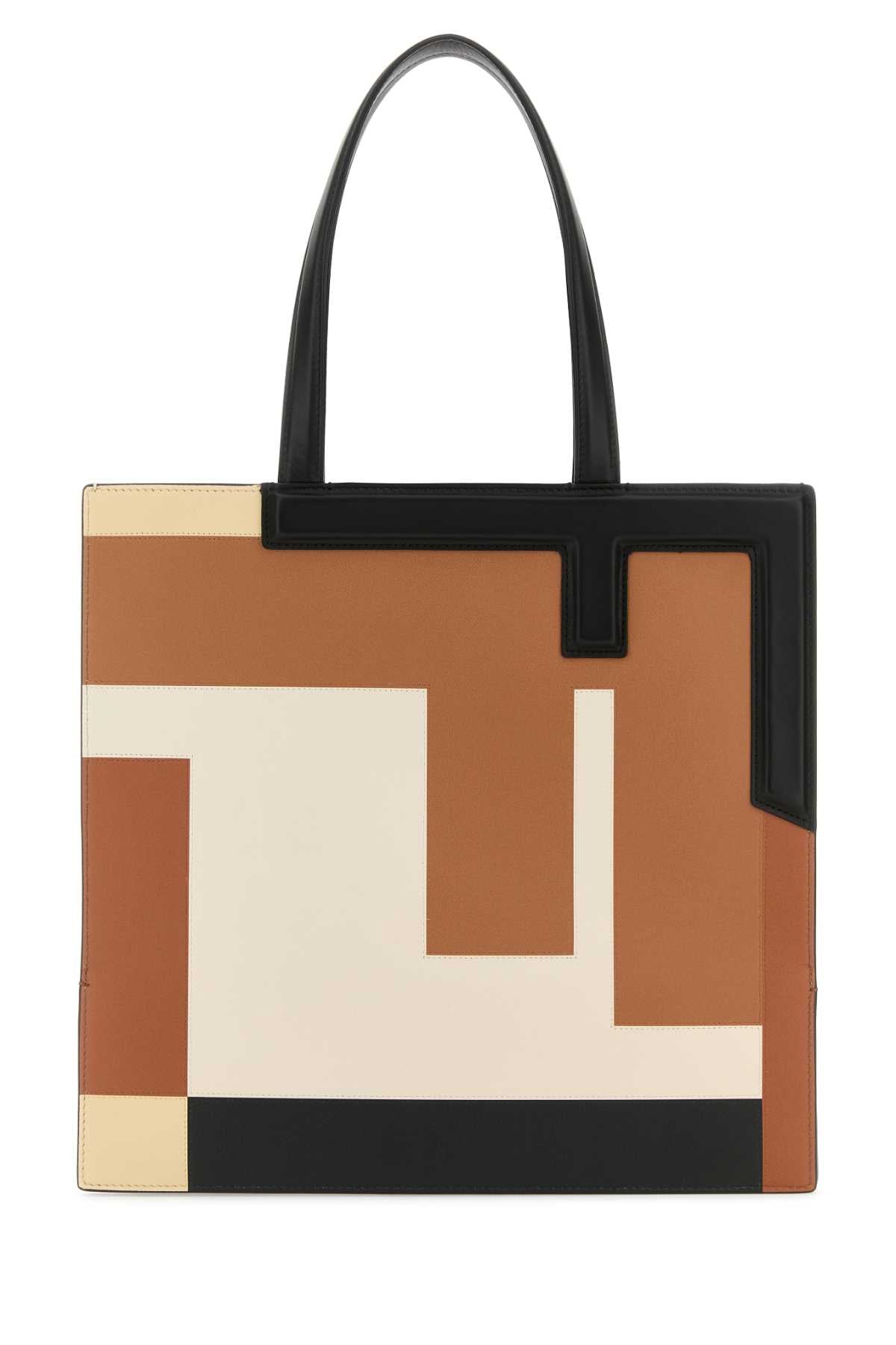 Fendi Women Multicolor Leather Medium Flip Shopping Bag FENDI
