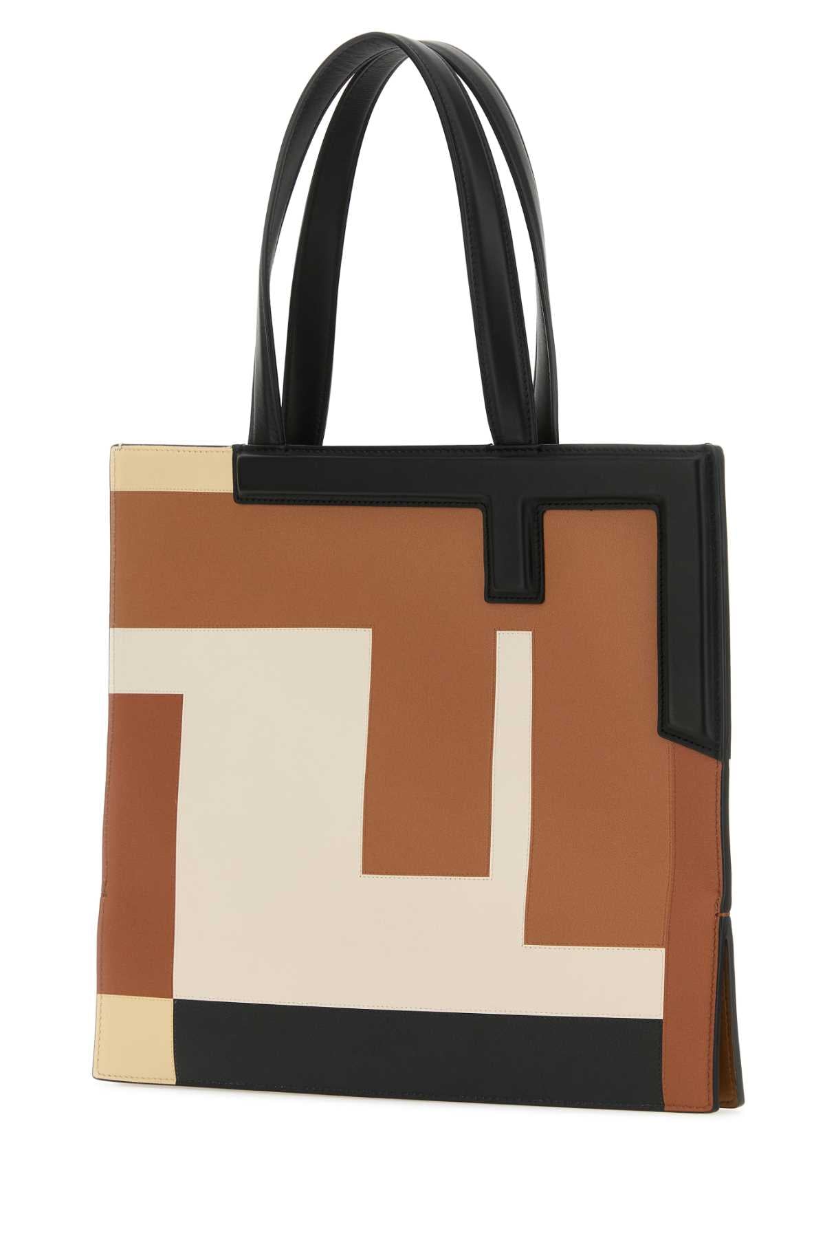 Fendi Women Multicolor Leather Medium Flip Shopping Bag FENDI