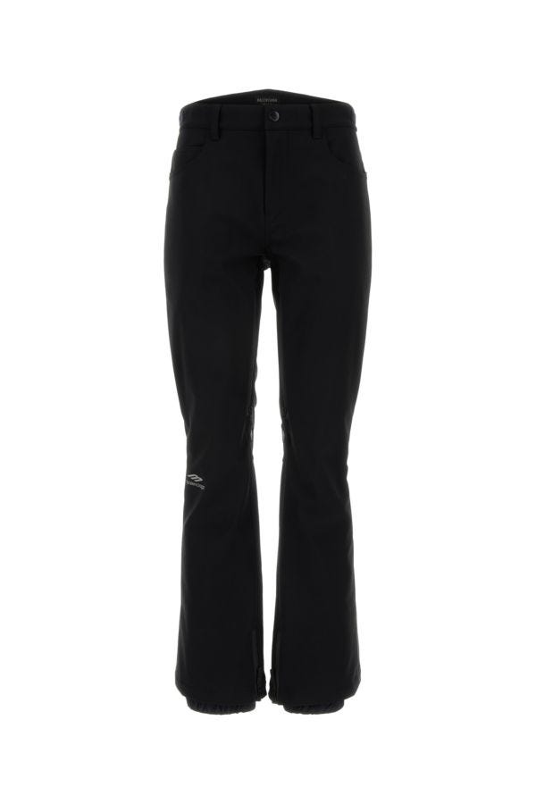 Balenciaga Woman Black Stretch Nylon Ski Pant