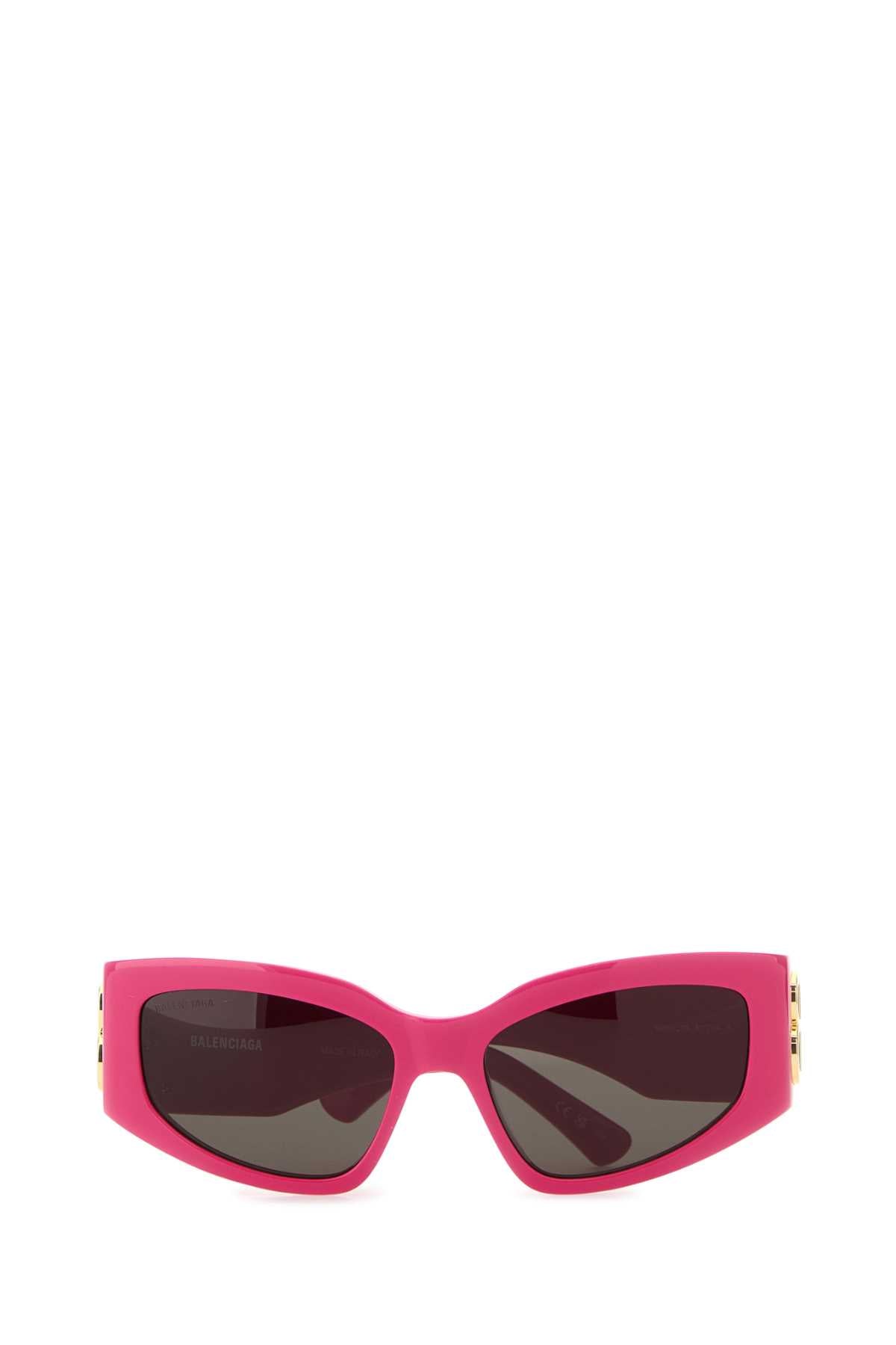 Balenciaga Women Fuchsia Acetate Bossy Cat Sunglasses BALENCIAGA