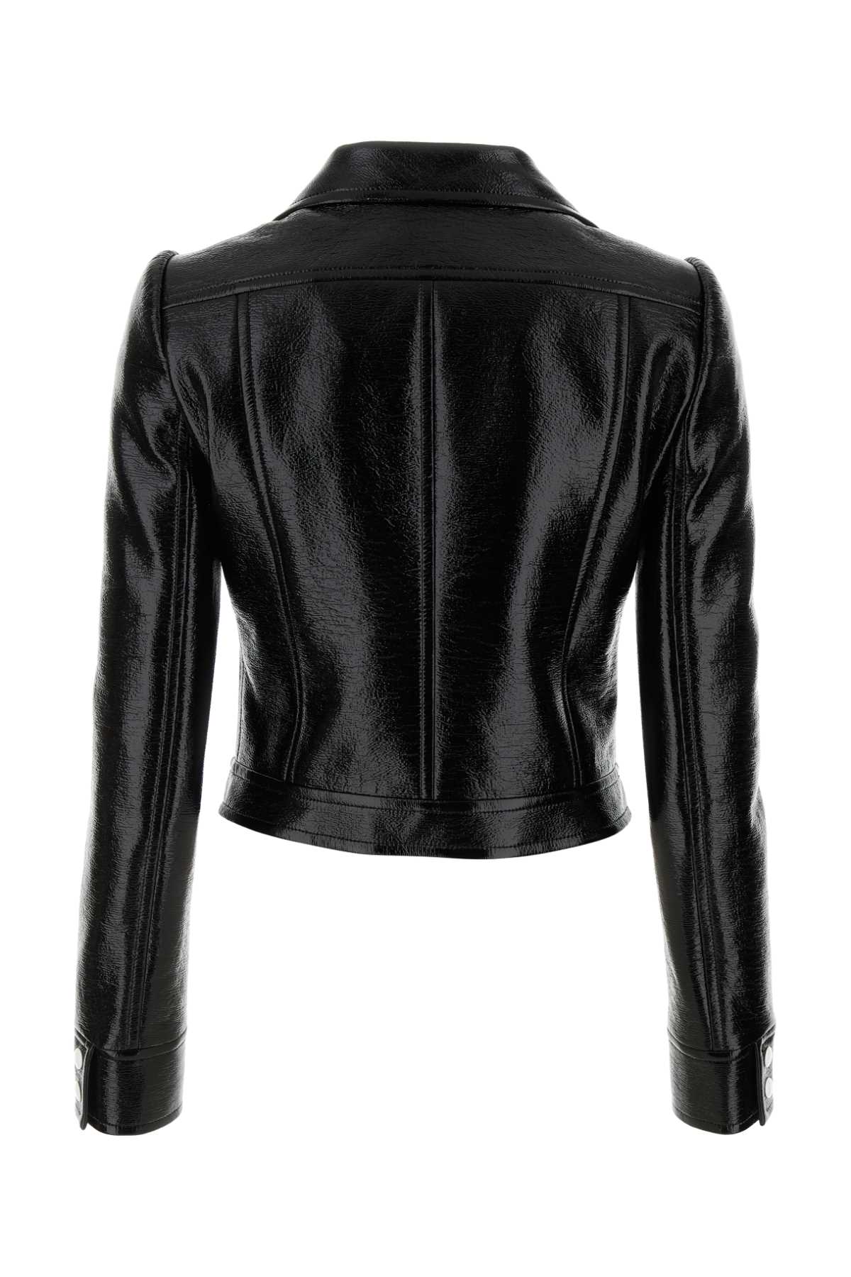 Courreges Women Black Vinyl Blazer COURREGES