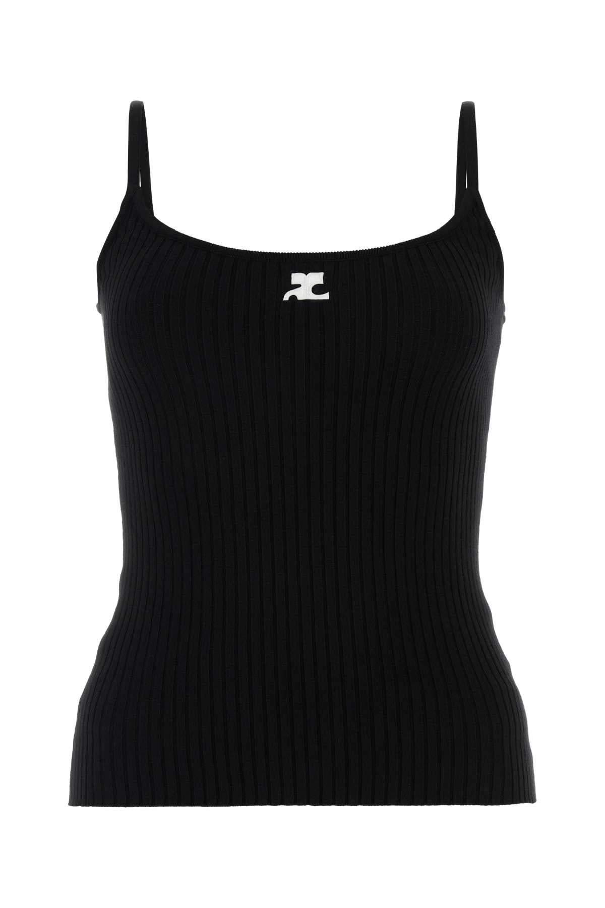 Courreges Women Black Viscose Blend Top COURREGES