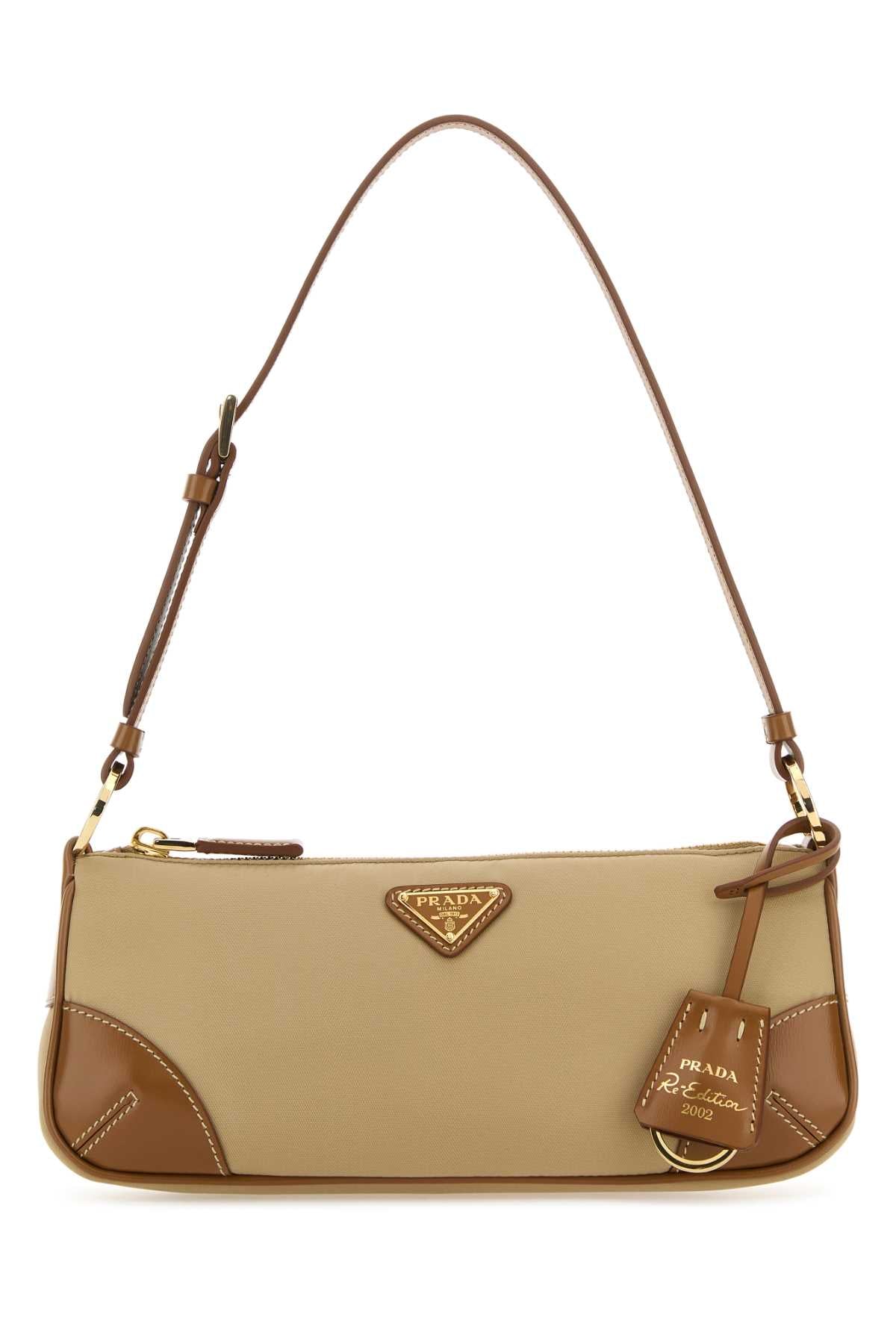 Prada Women Camel Re-Nylon Re-Edition 2002 Shoulder Bag PRADA