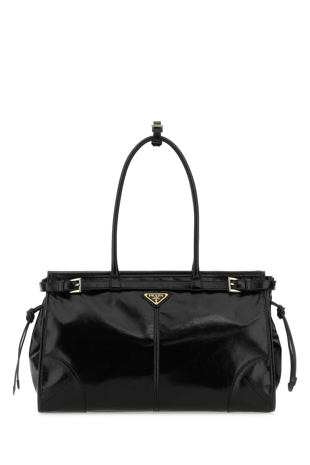 Prada Women Black Leather Shoulder Bag PRADA