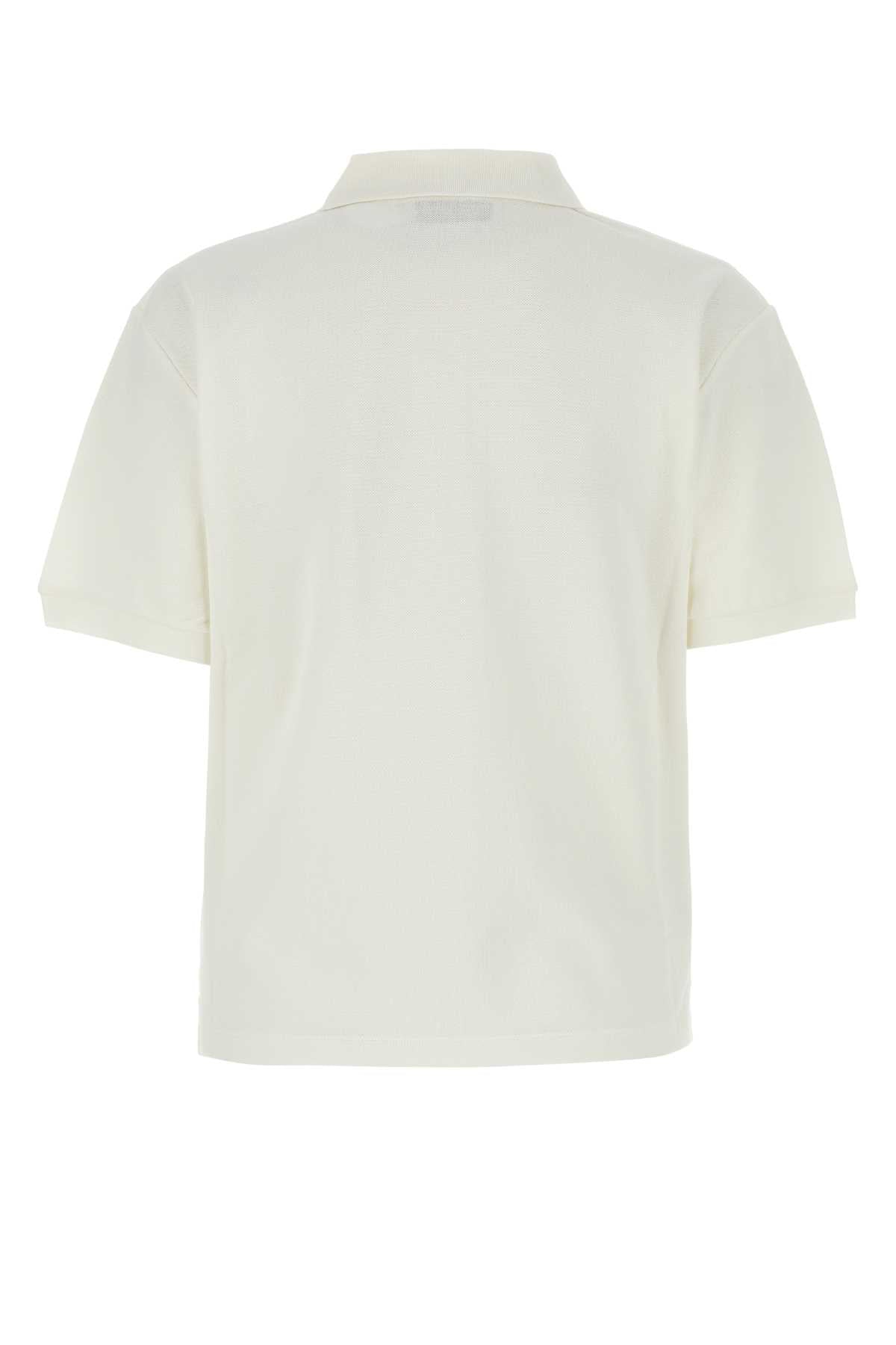 Miu Miu Women Ivory Piquet Polo Shirt MIU MIU