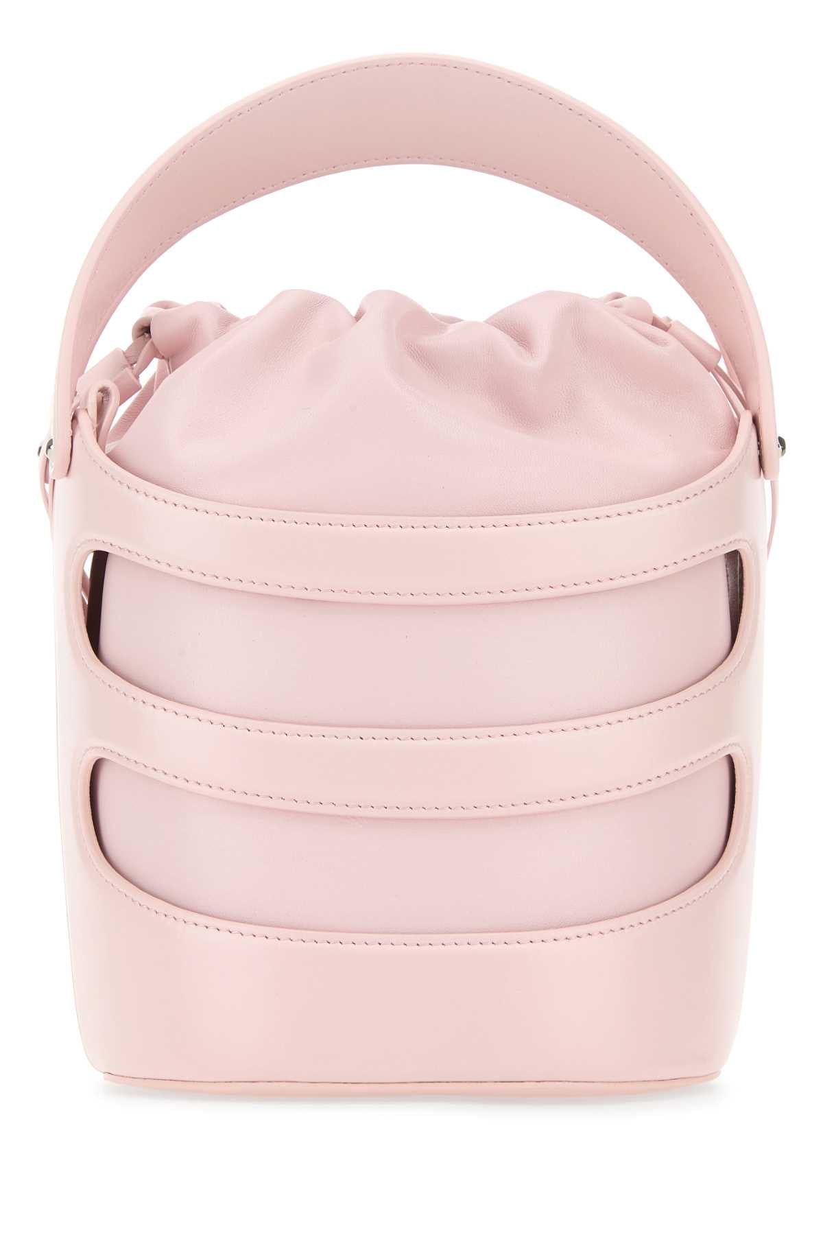 Alexander Mcqueen Women Pastel Pink Leather The Rise Bucket Bag ALEXANDER MCQUEEN