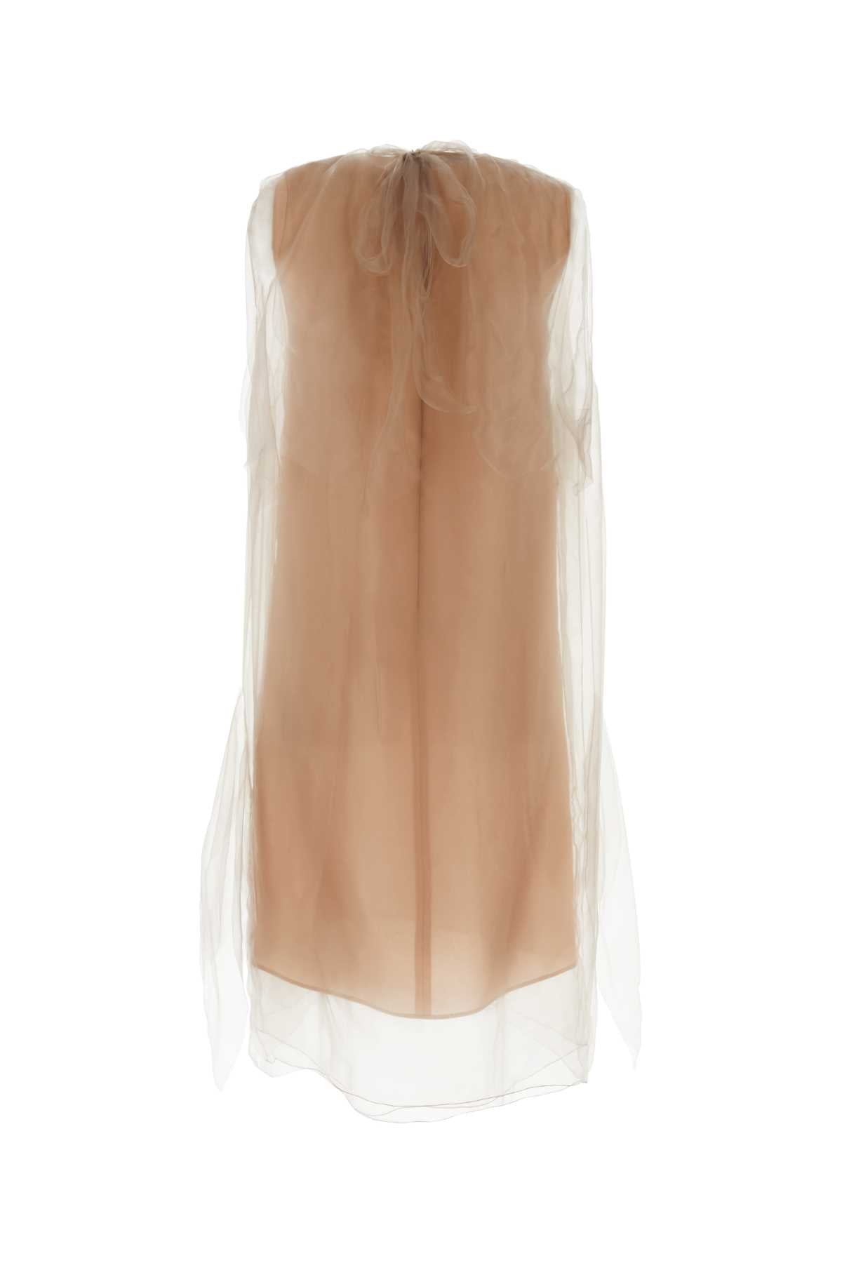 Prada Women Powder Pink Voile Dress PRADA