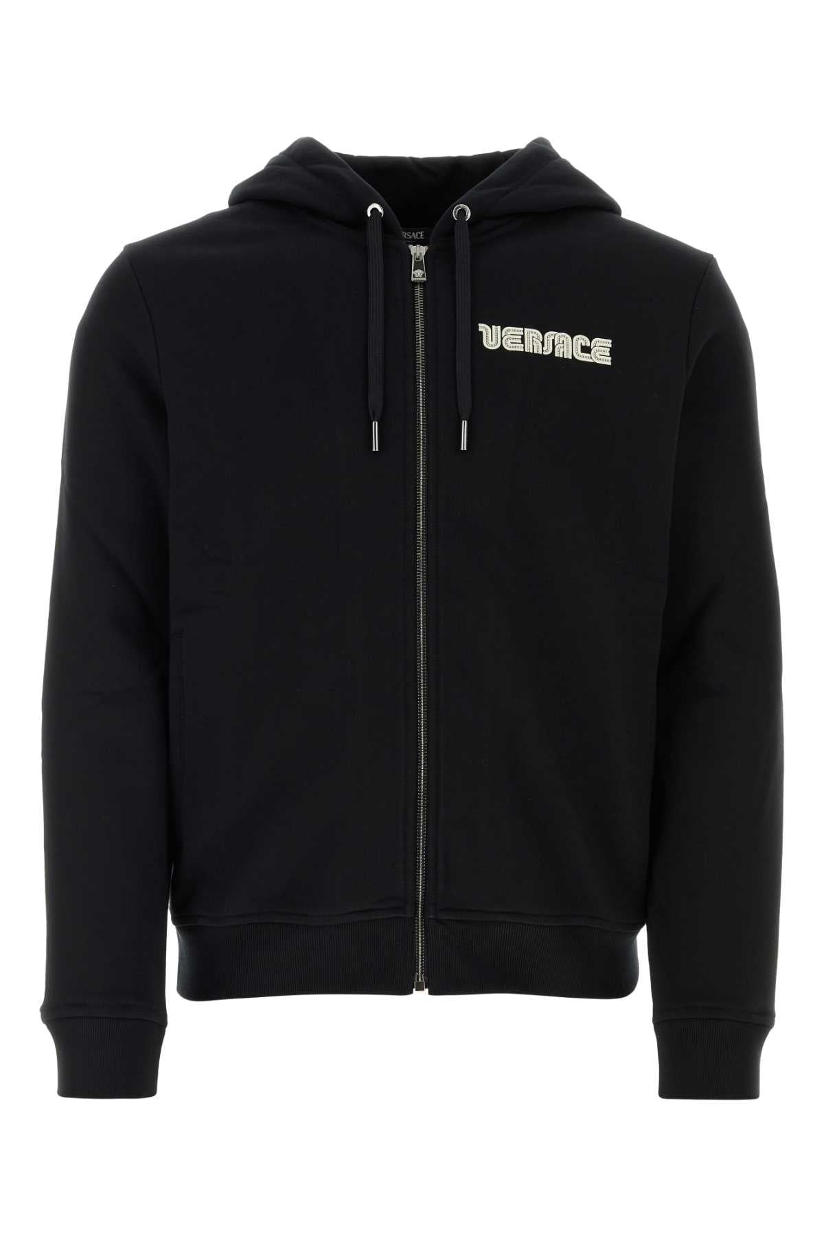 Versace Men Black Cotton Sweatshirt VERSACE