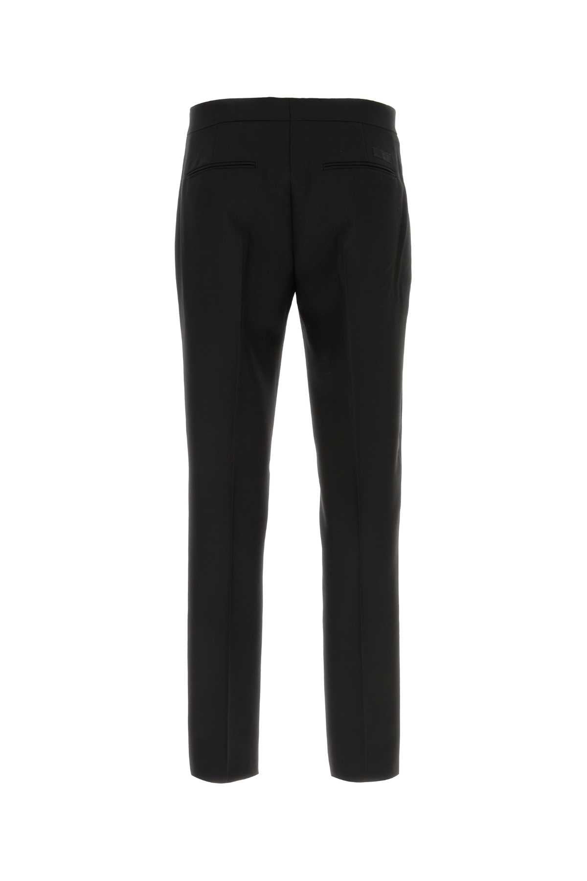 Versace Men Black Wool Blend Pant VERSACE