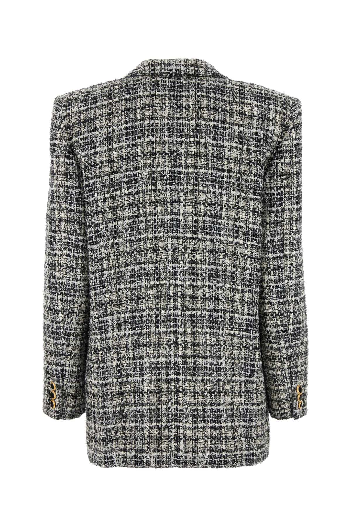 Alessandra Rich Women Embroidered Tweed Oversize Blazer ALESSANDRA RICH