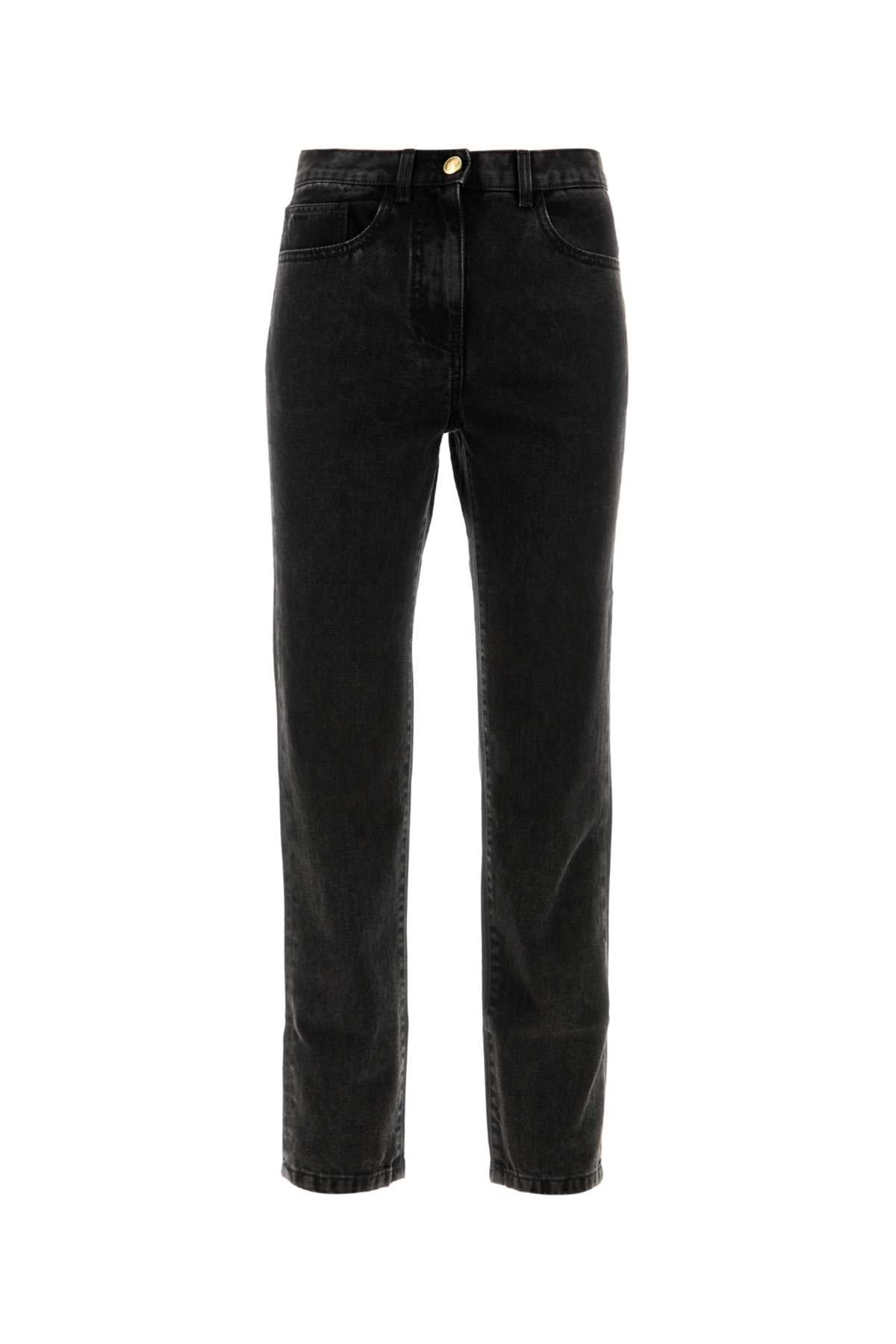 Palm Angels Women Black Denim Jeans PALM ANGELS