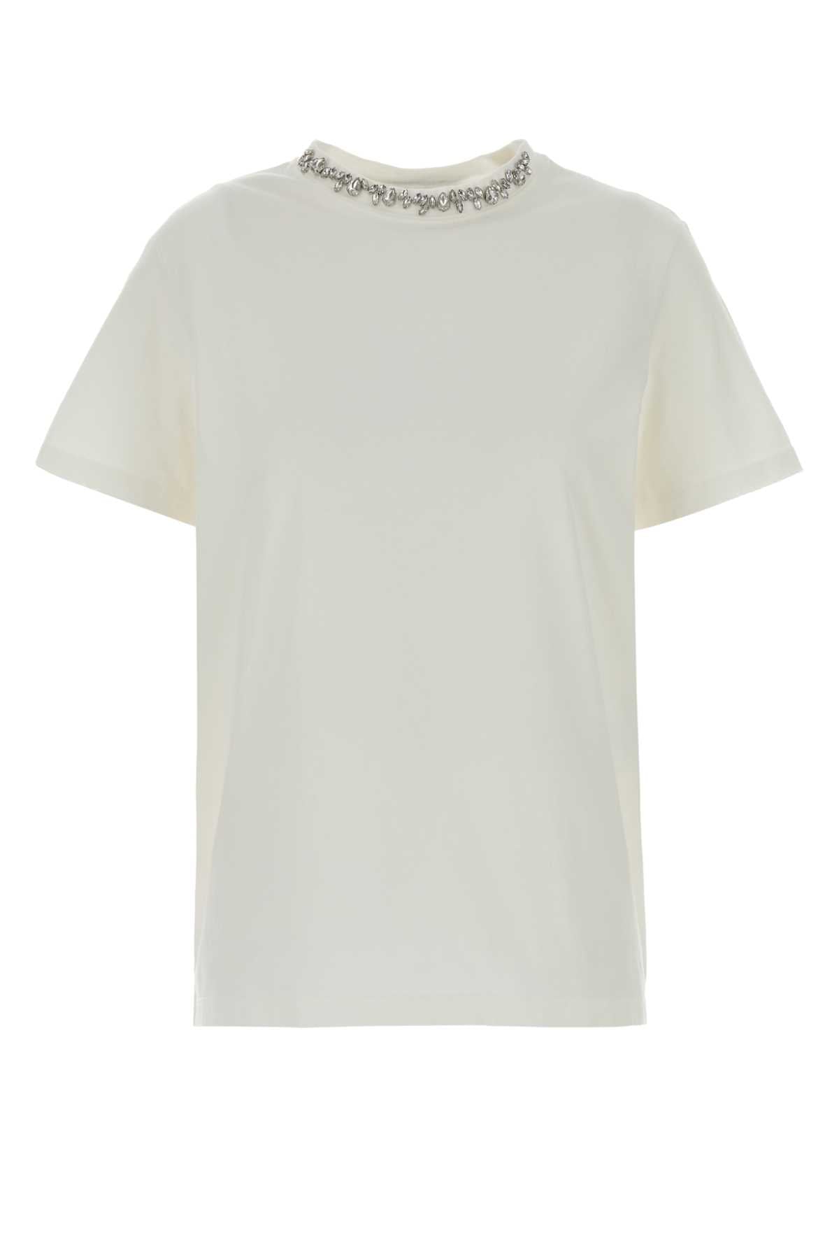 Golden Goose Deluxe Brand Women White Cotton T-Shirt GOLDEN GOOSE