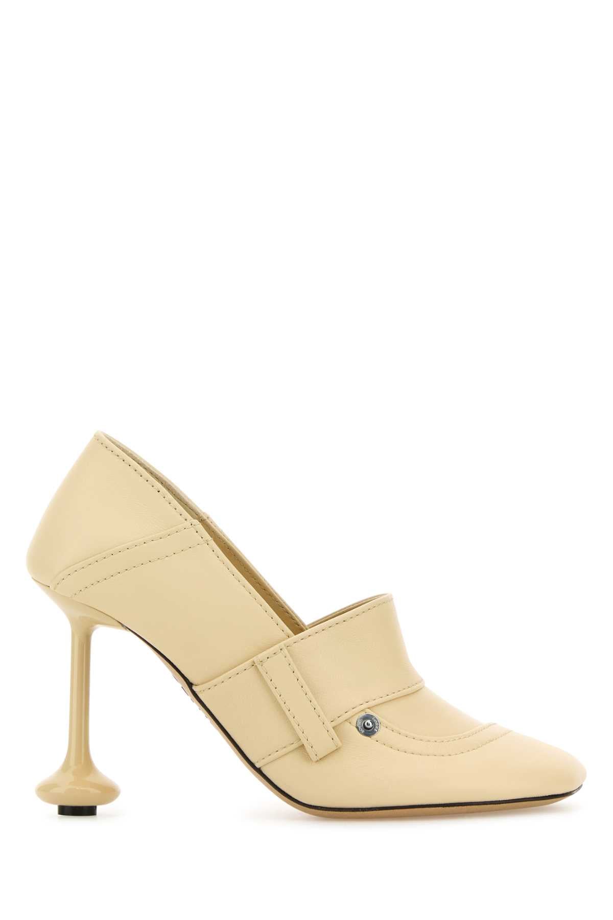 Loewe Women Cream Leather Toy Pumps LOEWE