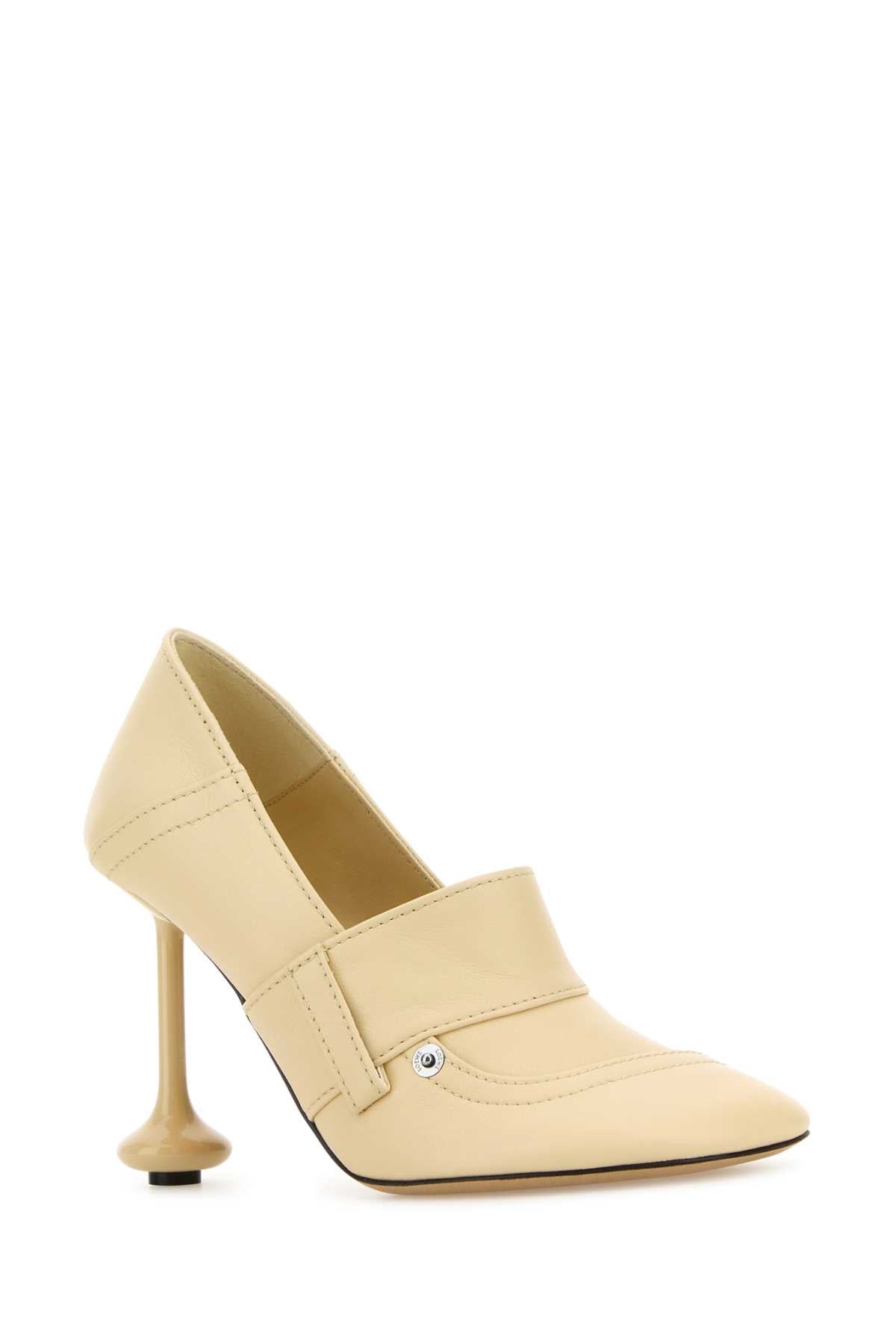 Loewe Women Cream Leather Toy Pumps LOEWE