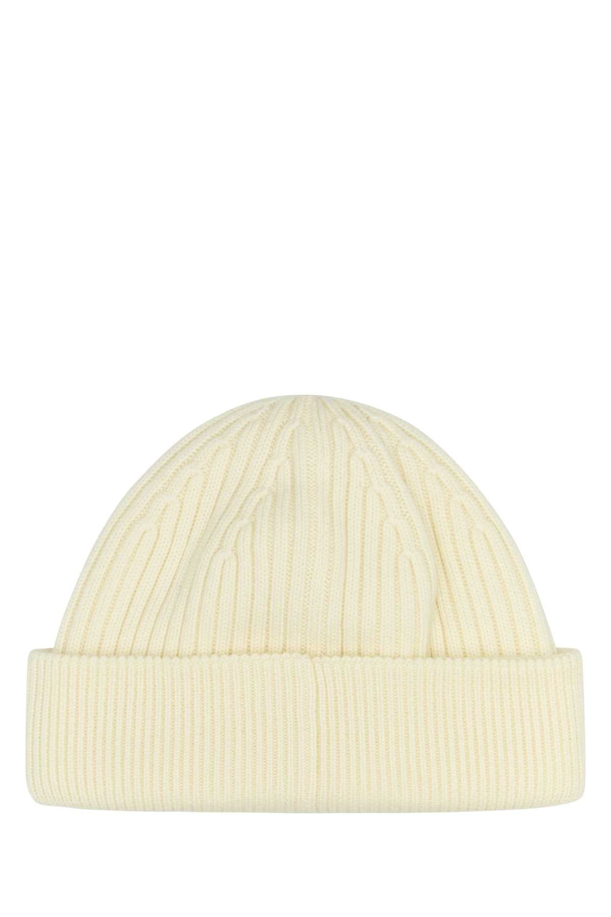 Loewe Women White Wool Beanie Hat LOEWE