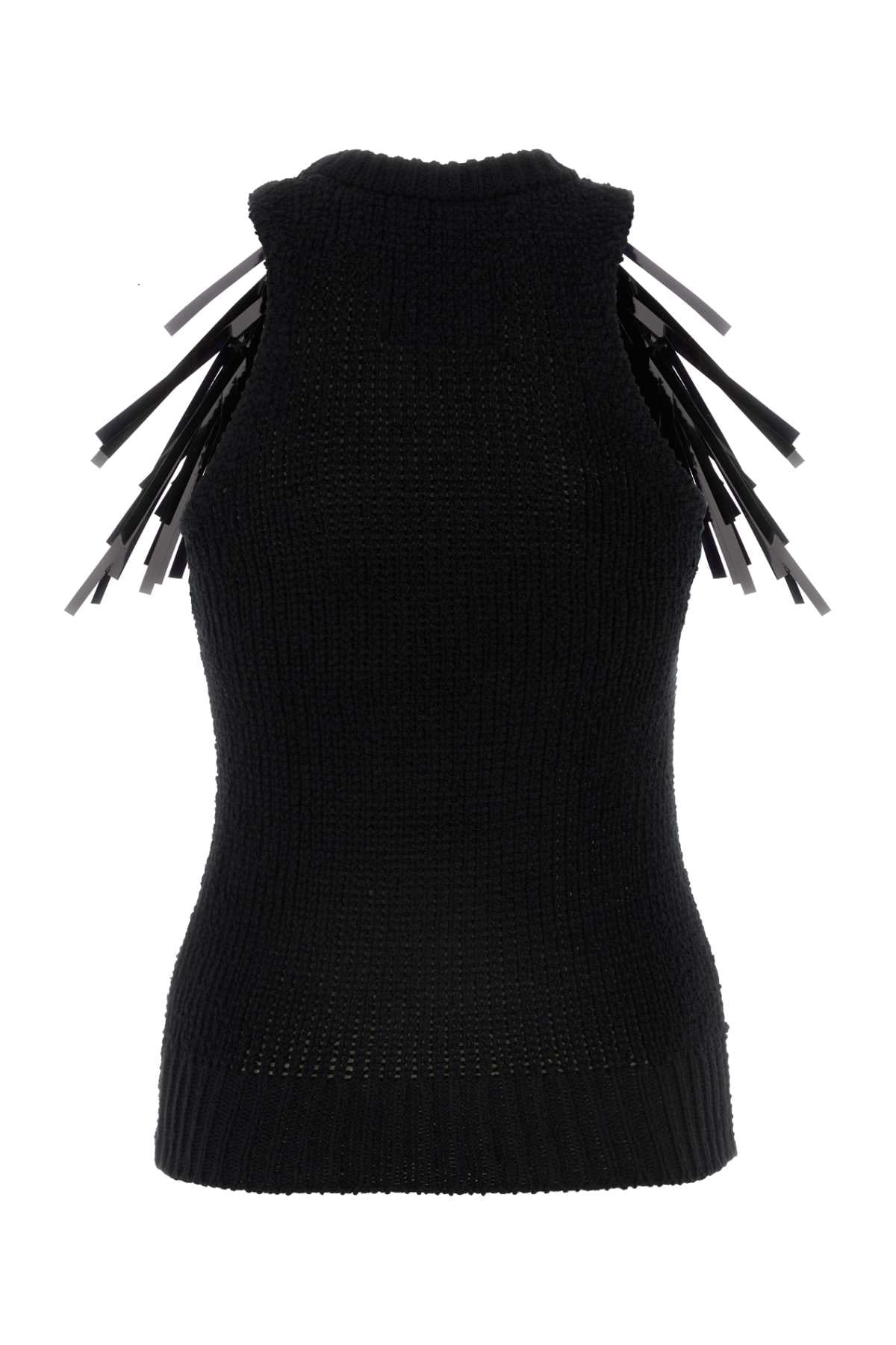 Jil Sander Women Black Stretch Cotton Top JIL SANDER