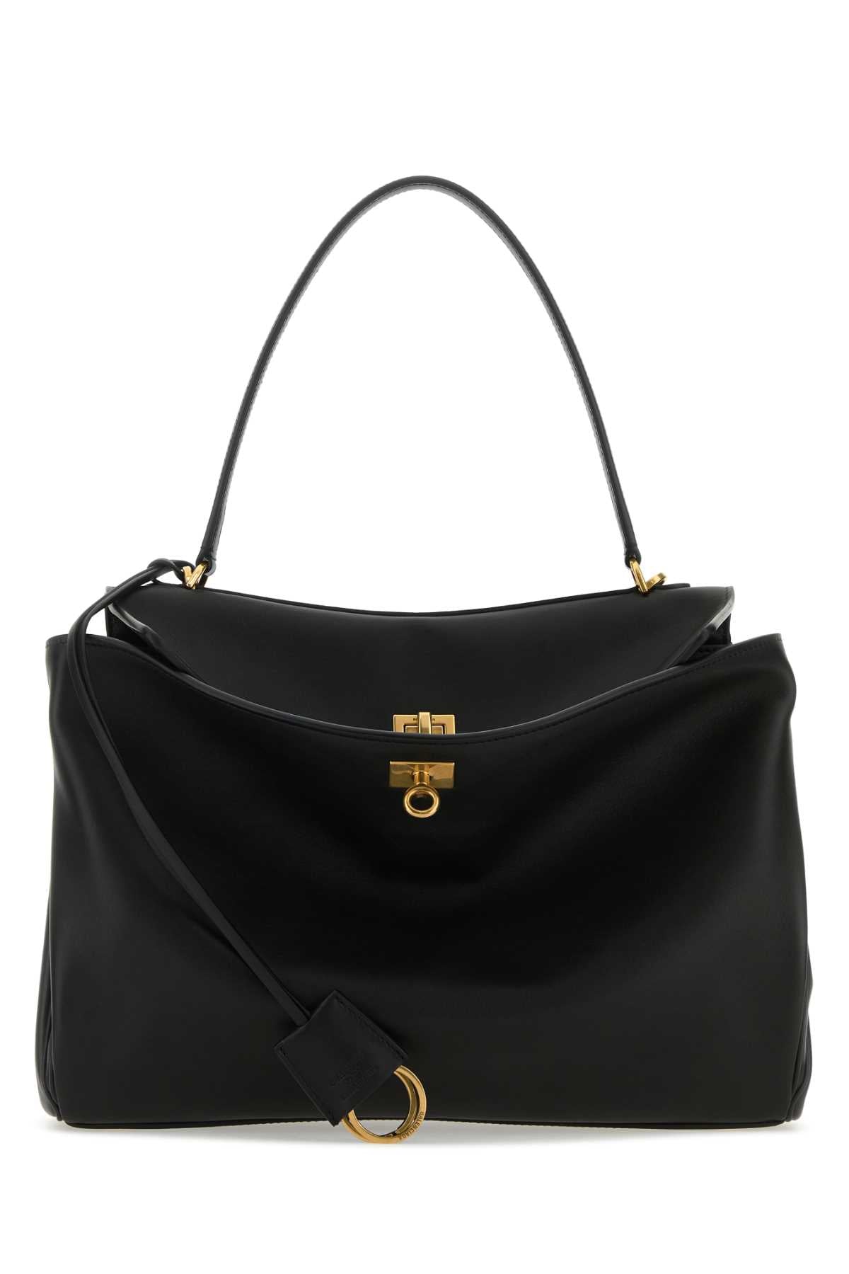 Balenciaga Women Black Leather Medium Rodeo Handbag BALENCIAGA