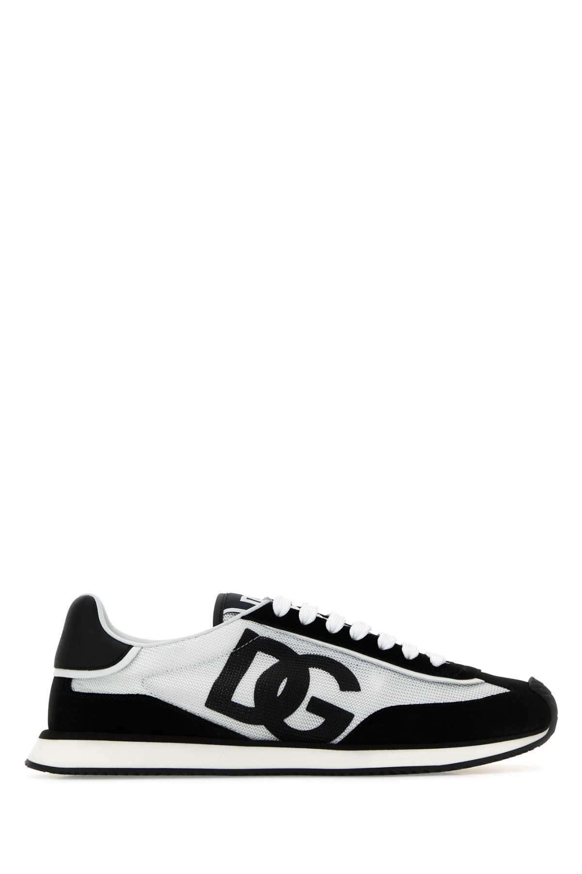 Dolce & Gabbana Men Two-Tone Mesh And Suede Dg Aria Sneakers DOLCE & GABBANA