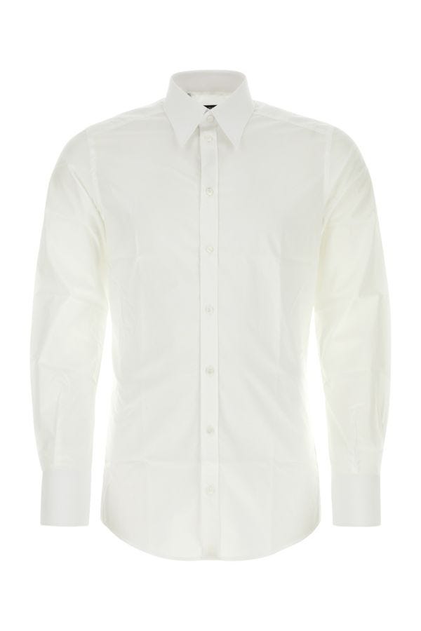 Dolce & Gabbana Man White Poplin Shirt