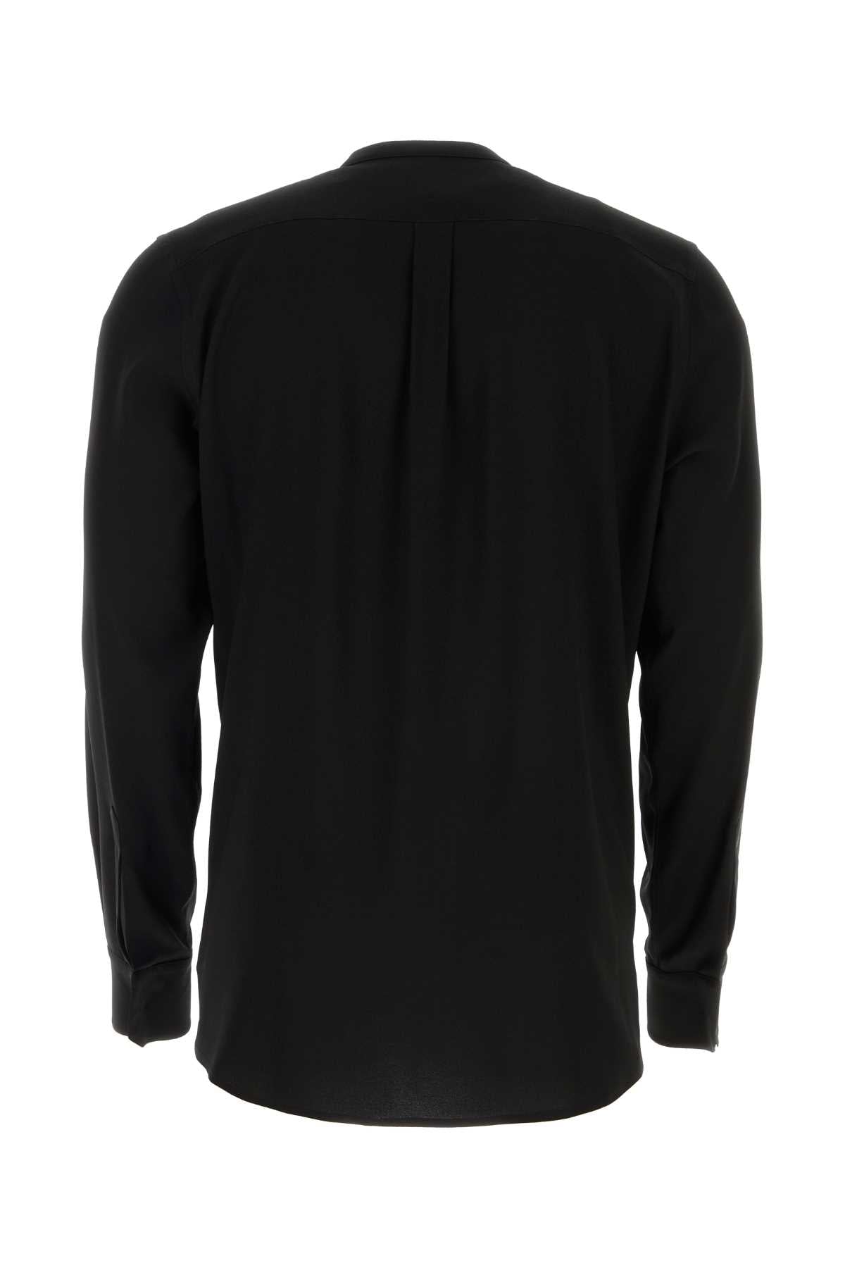 Dolce & Gabbana Men Black Crepe Shirt DOLCE & GABBANA