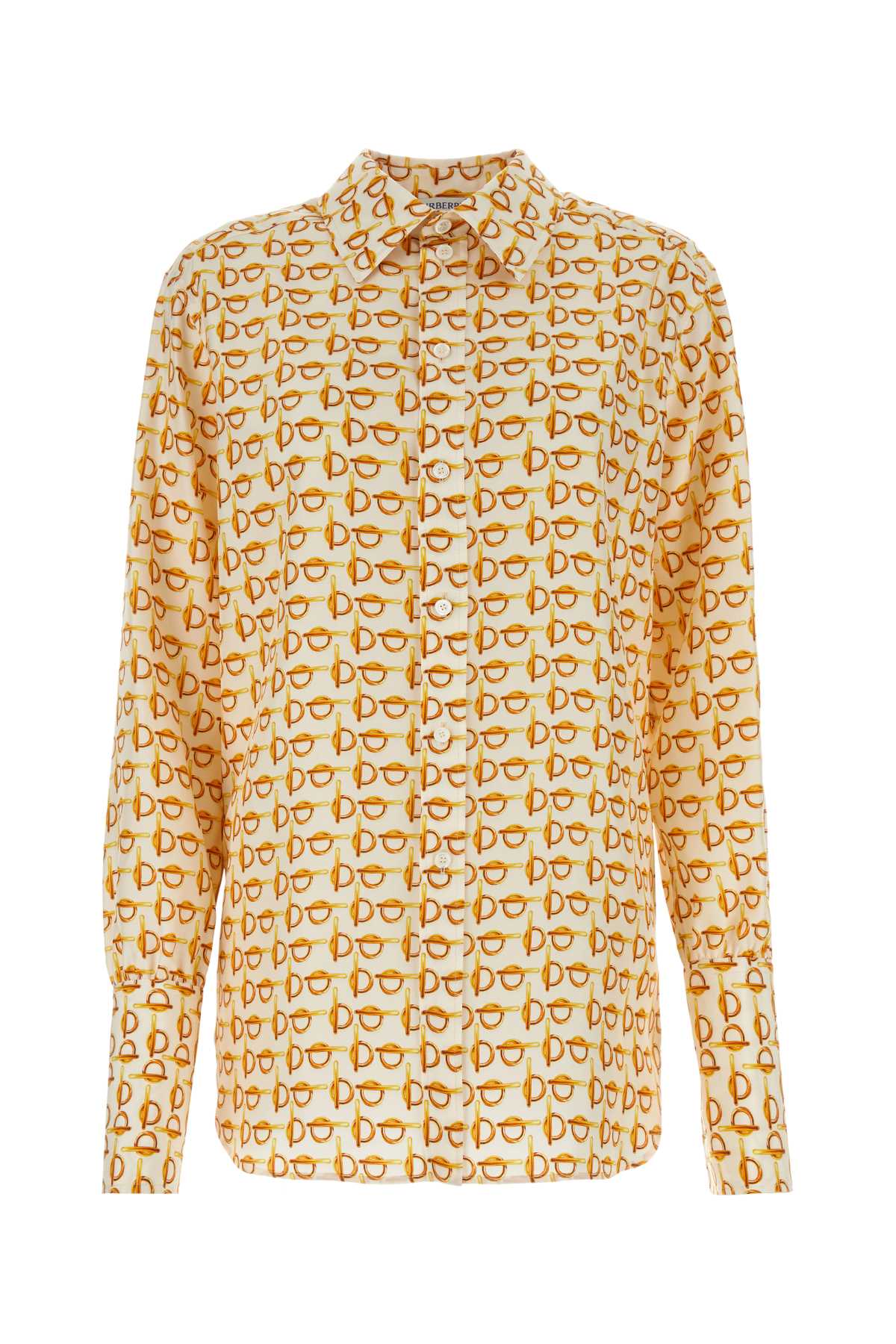 Burberry Women Printed Silk B Shirt BURBERRY