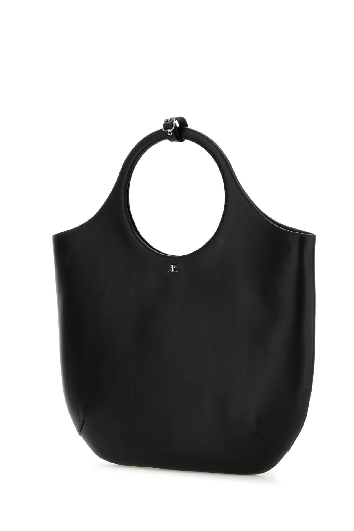 Courreges Women Black Leather Large Holy Handbag COURREGES