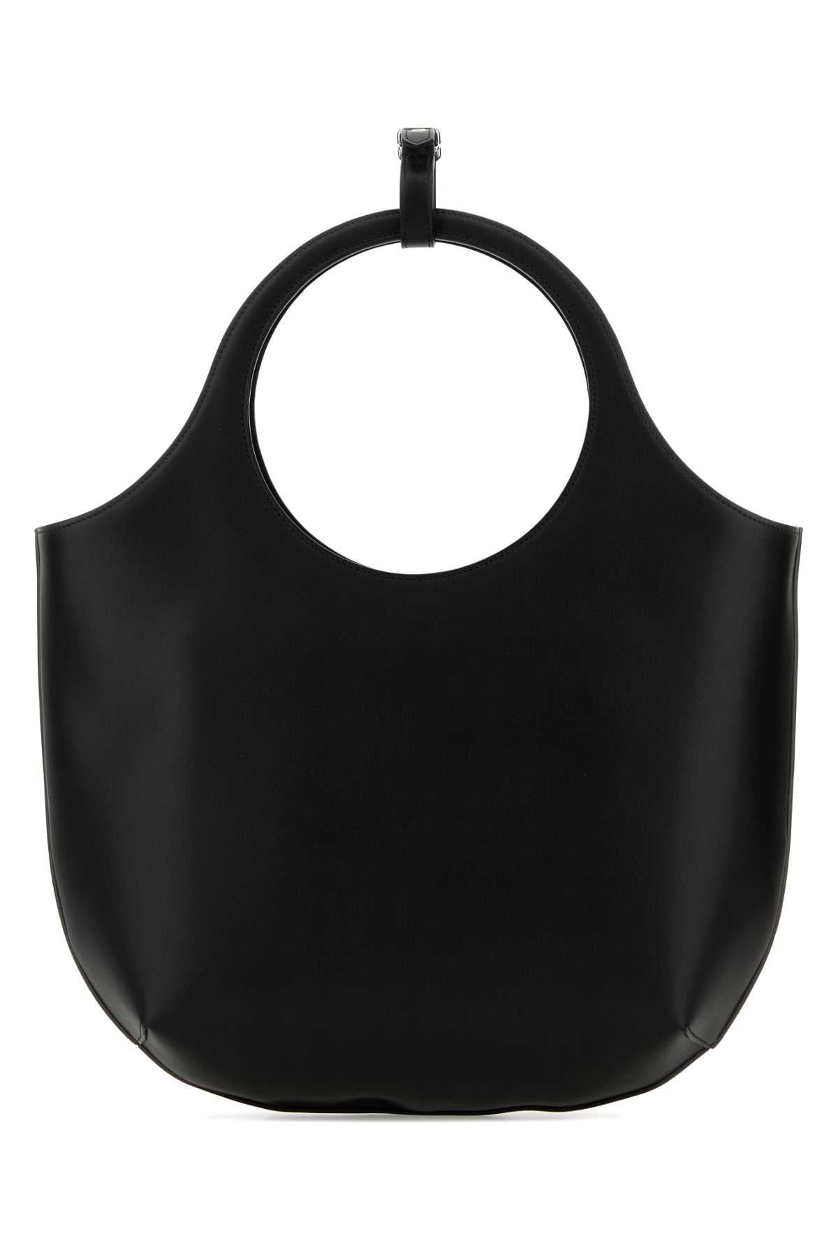 Courreges Women Black Leather Medium Holy Handbag COURREGES