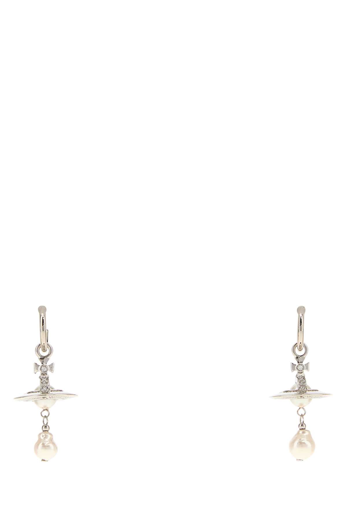 Vivienne Westwood Women Silver Metal Aleksa Earrings VIVIENNE WESTWOOD