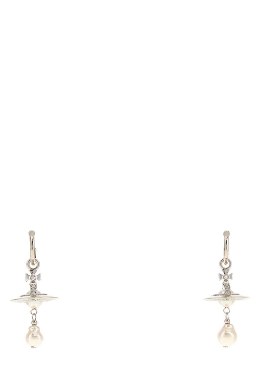 Vivienne Westwood Women Silver Metal Aleksa Earrings VIVIENNE WESTWOOD