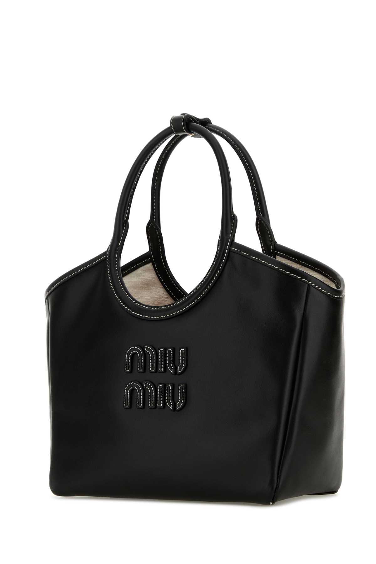 Miu Miu Women Black Leather Ivy Handbag MIU MIU