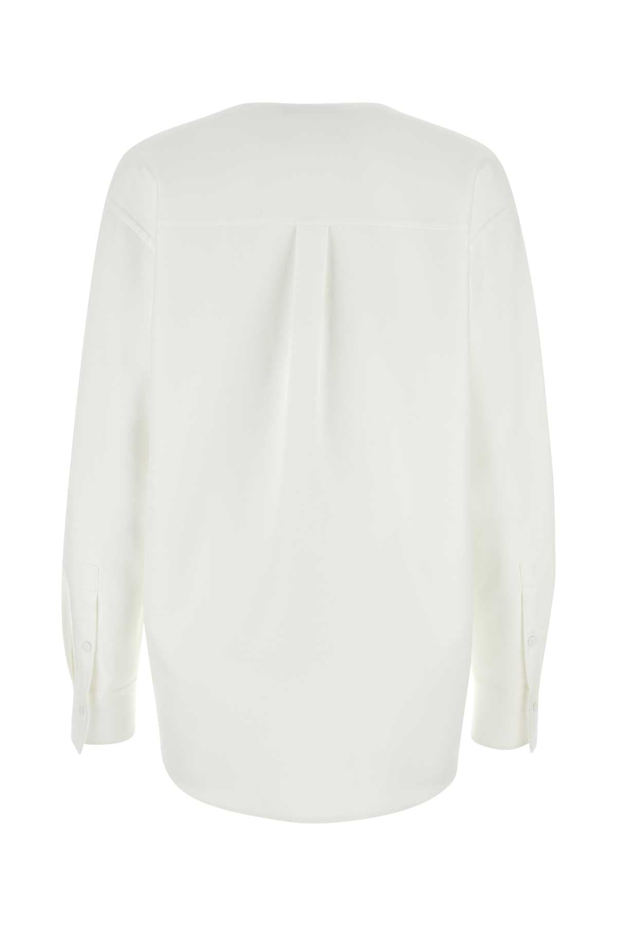 Valentino Garavani Women White Cotton Blend Blouse VALENTINO GARAVANI