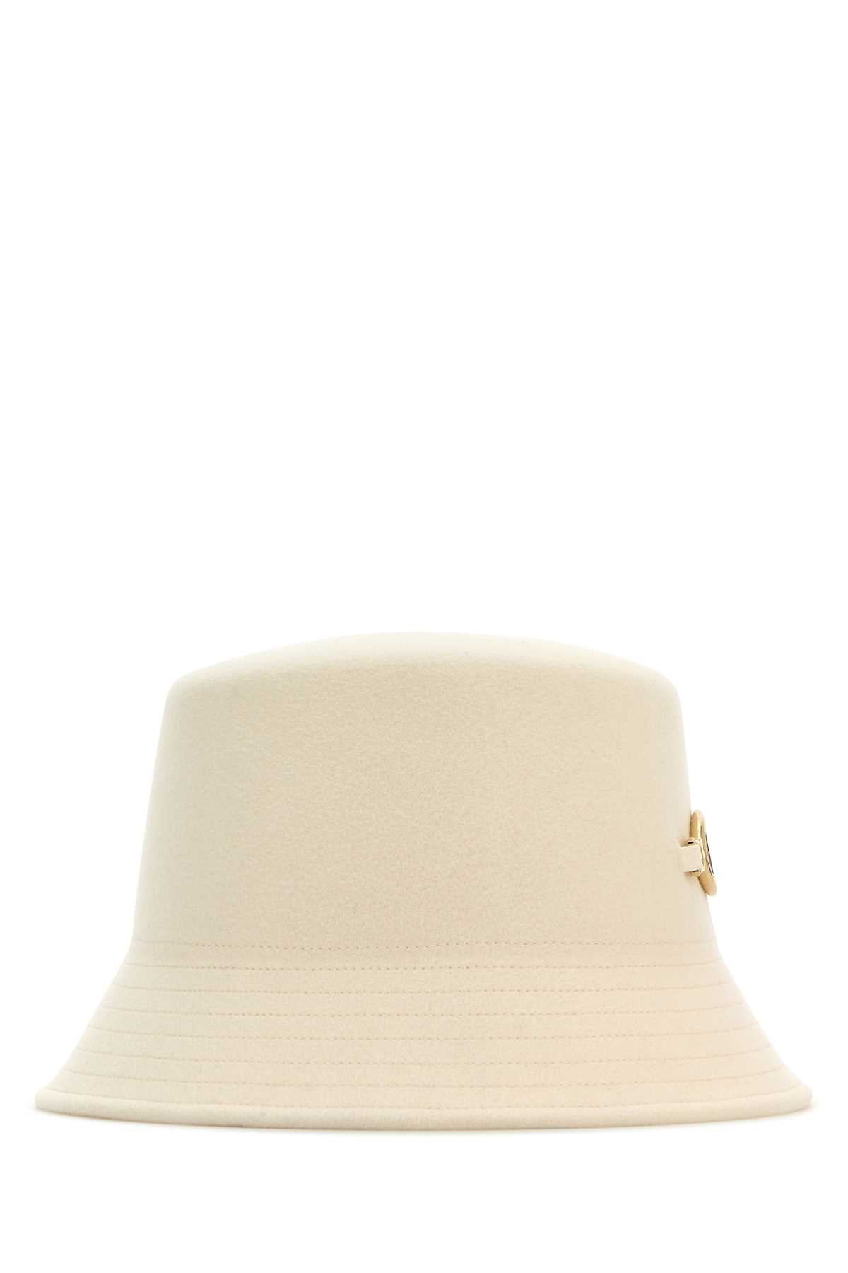 Valentino Garavani Women Ivory Felt Bucket Hat VALENTINO GARAVANI
