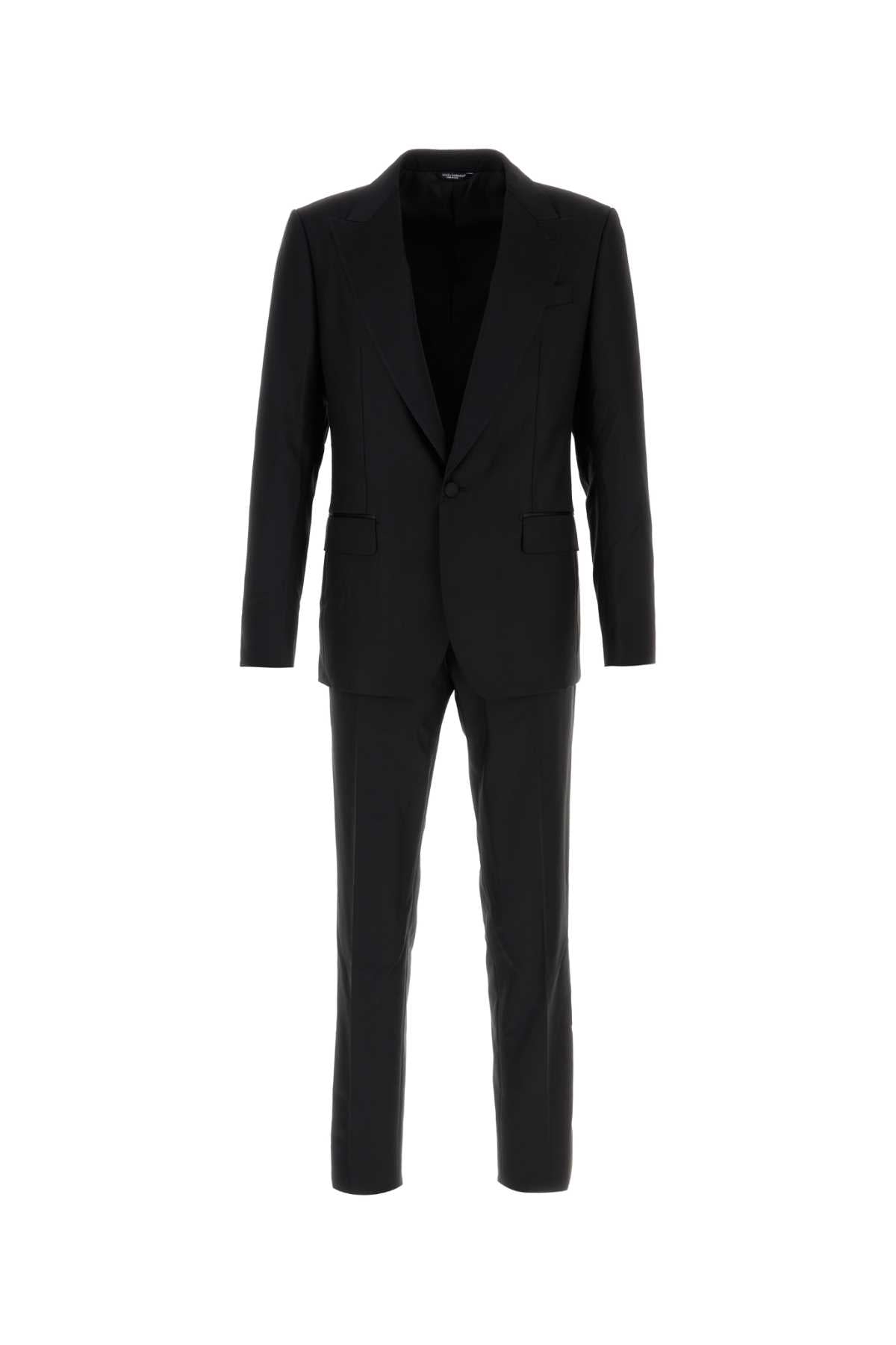Dolce & Gabbana Men Black Wool Blend Suit DOLCE & GABBANA