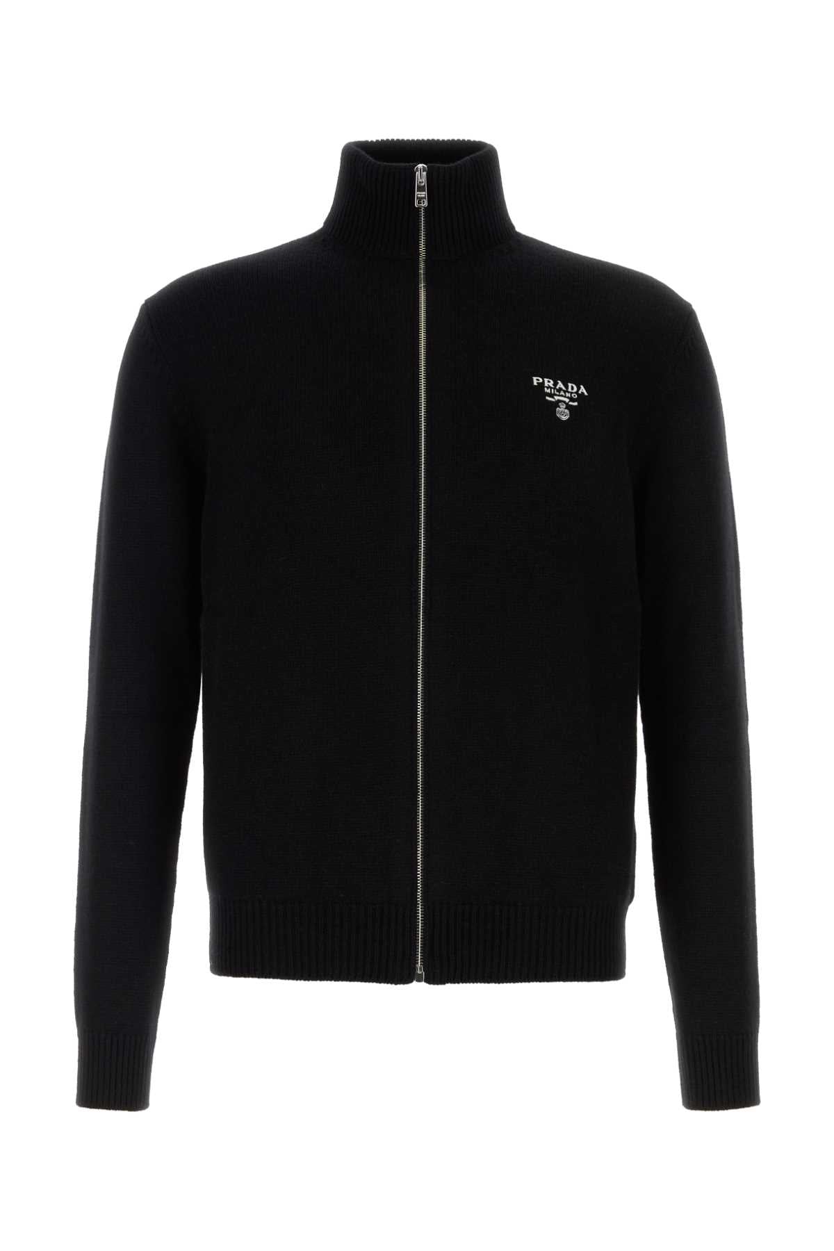 Prada Men Black Cashmere Cardigan PRADA