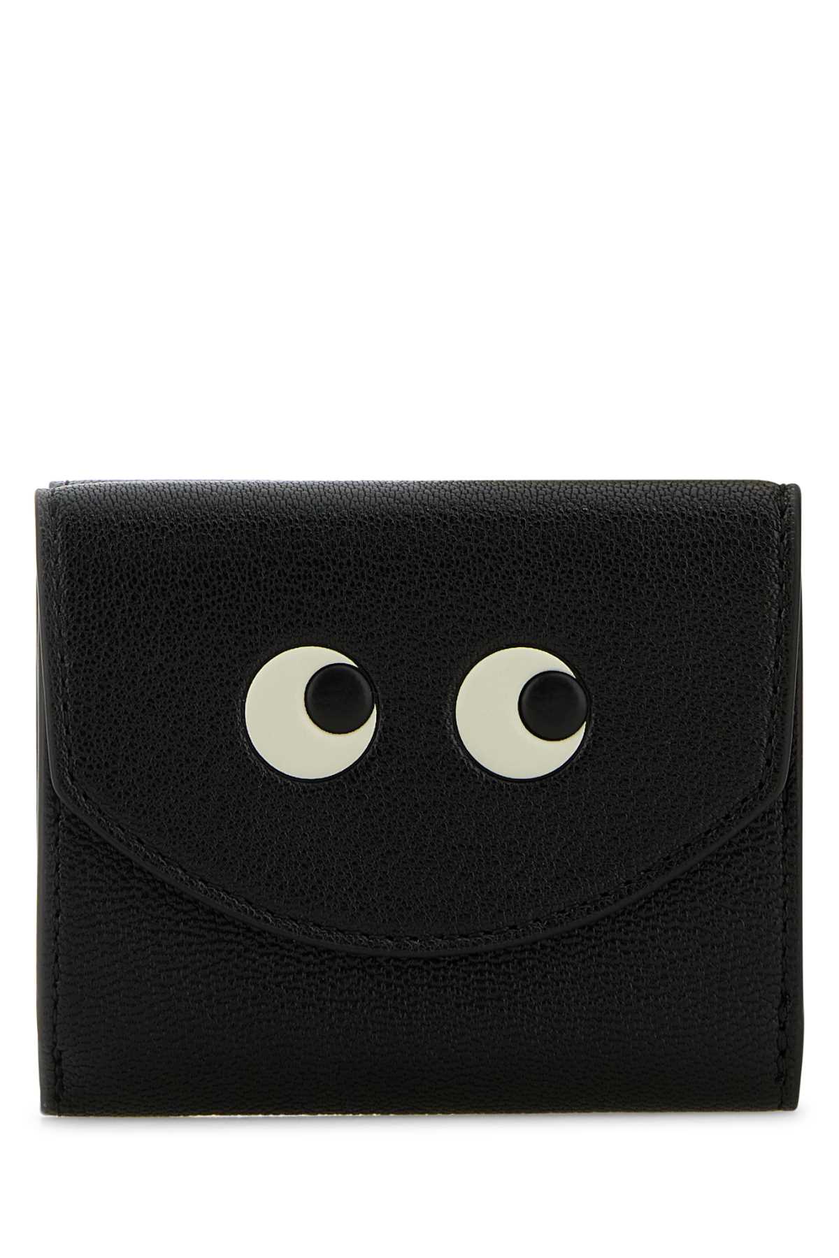 Anya Hindmarch Women Black Leather Wallet ANYA HINDMARCH
