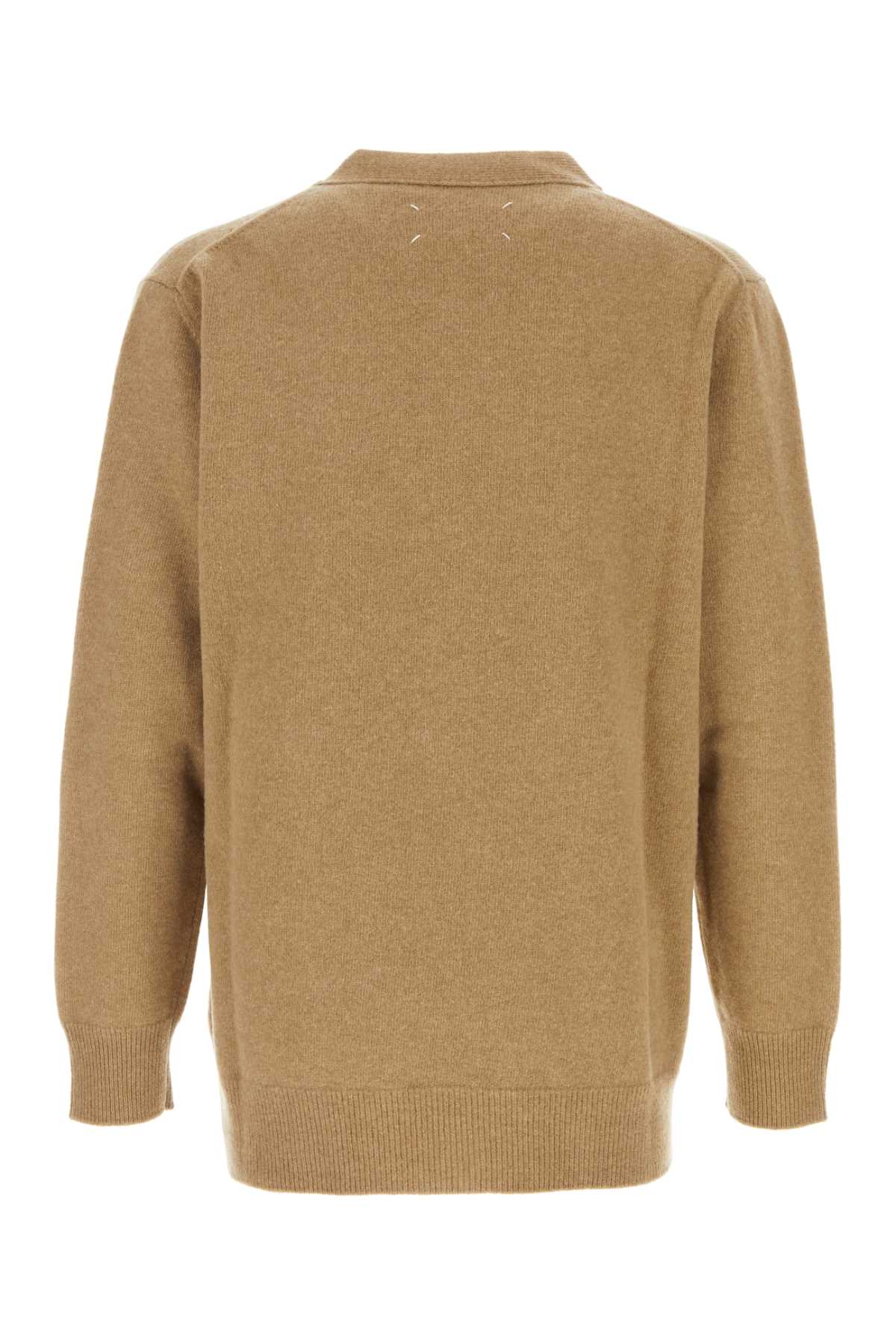 Maison Margiela Men Cappuccino Wool Cardigan MAISON MARGIELA