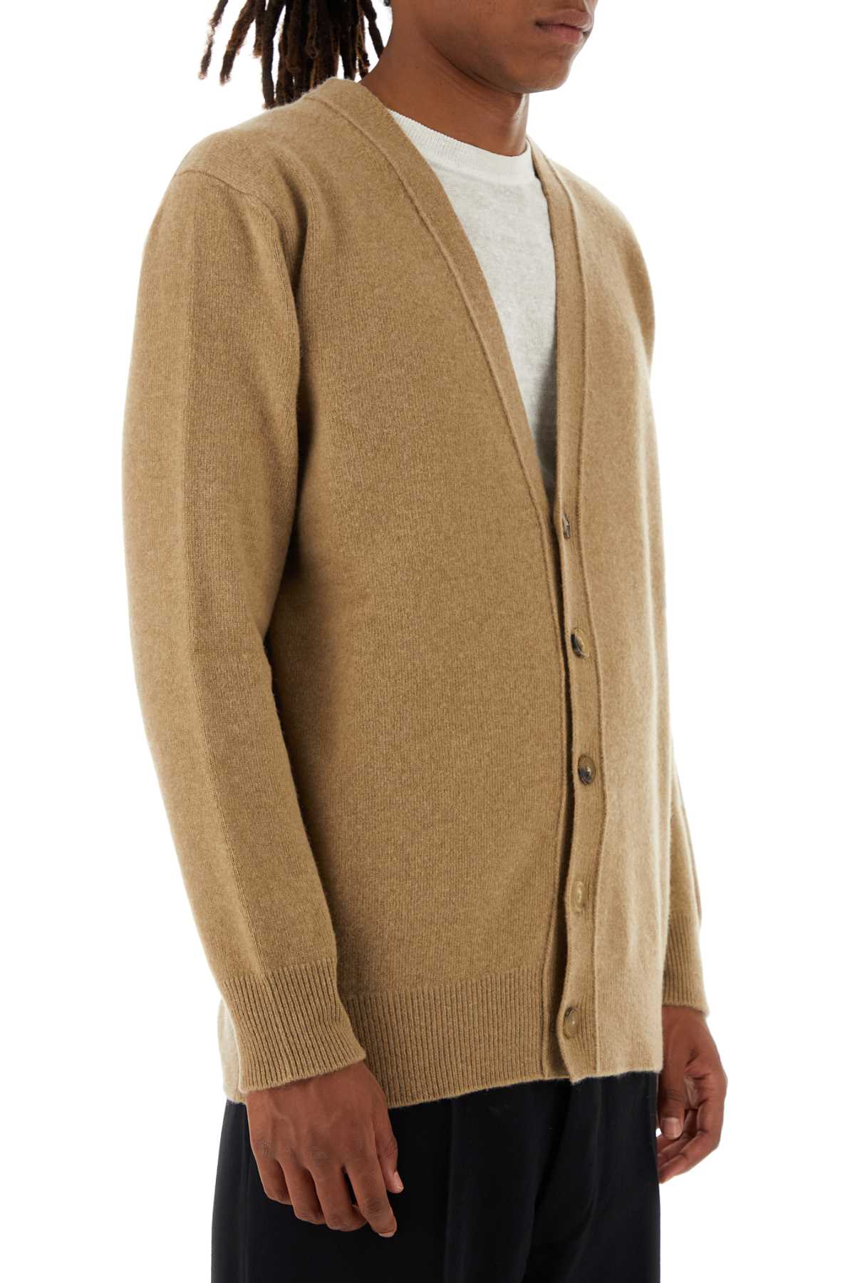 Maison Margiela Men Cappuccino Wool Cardigan MAISON MARGIELA
