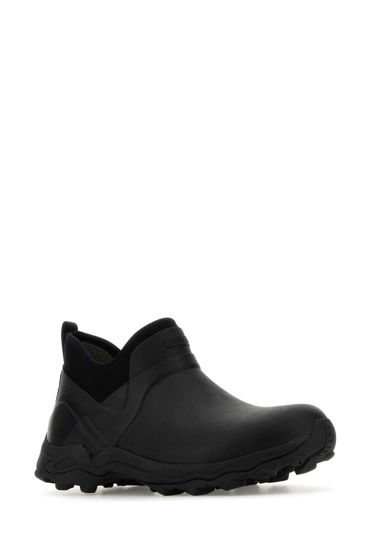 Givenchy Men Black Rubber Slip Ons GIVENCHY